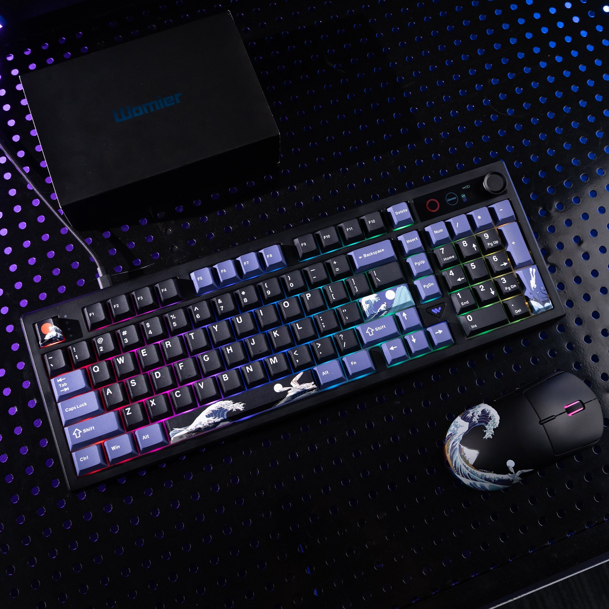Compact Everyday Bundle— Womier L98 98% Keyboard + G57 Coral Sea Mouse - Womier Keyboard