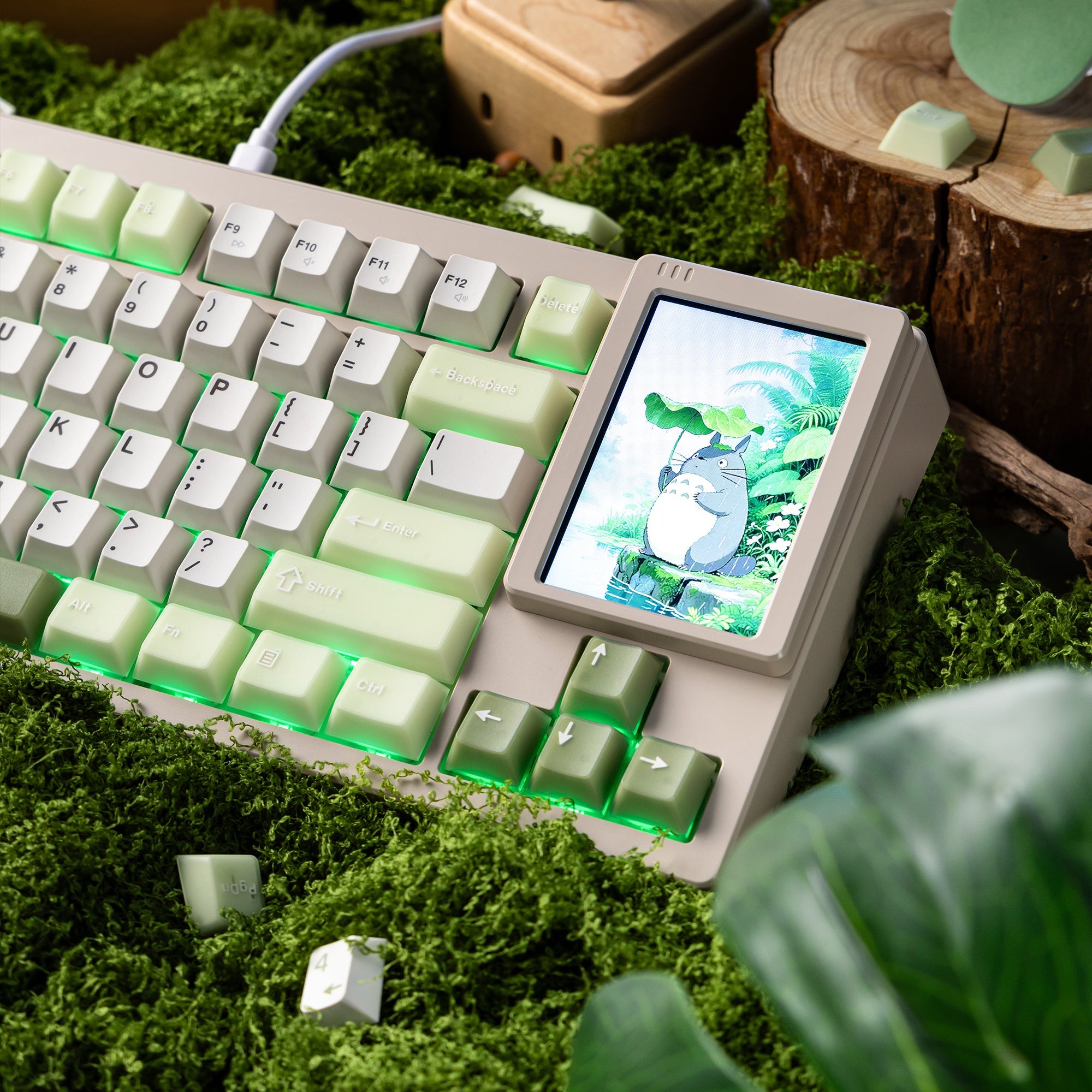 Creator Bundle — Womier DUO87 Keyboard + Cube Jade Cherry PBT Keycaps - Womier Keyboard