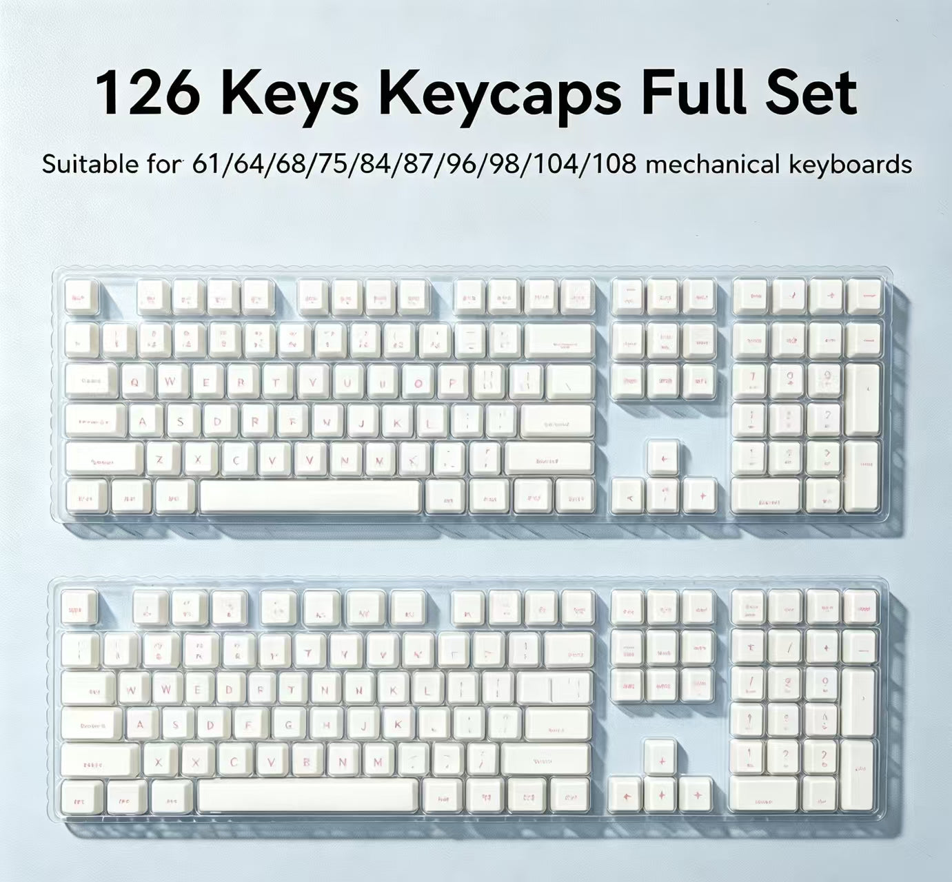 Womier Glaze Ceramic Cherry Profile 120-Key Full Keycap Set