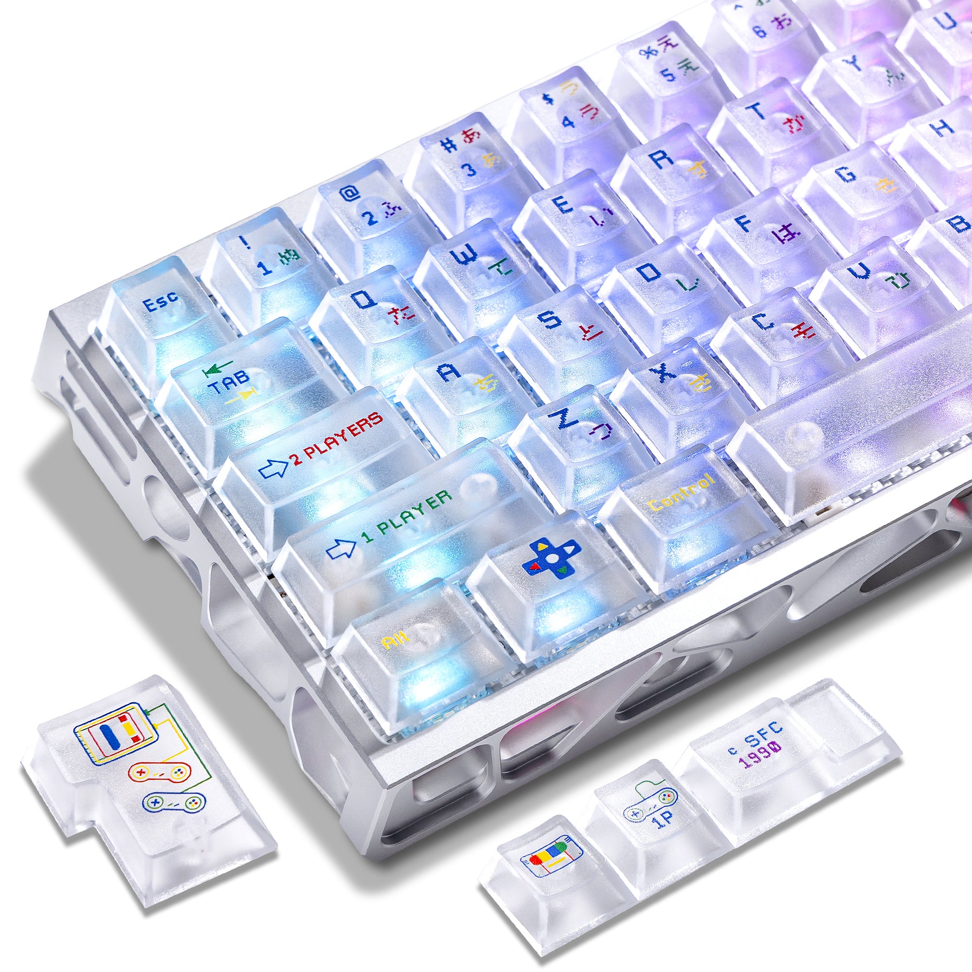 Womier Shine-Through Keycaps UV Print