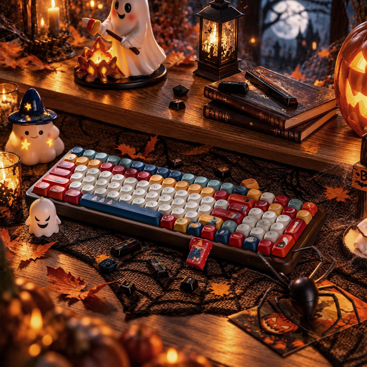 Halloween Aesthetic Bundle: Womier WD99 Keyboard + William Castle Keycaps - Womier Keyboard