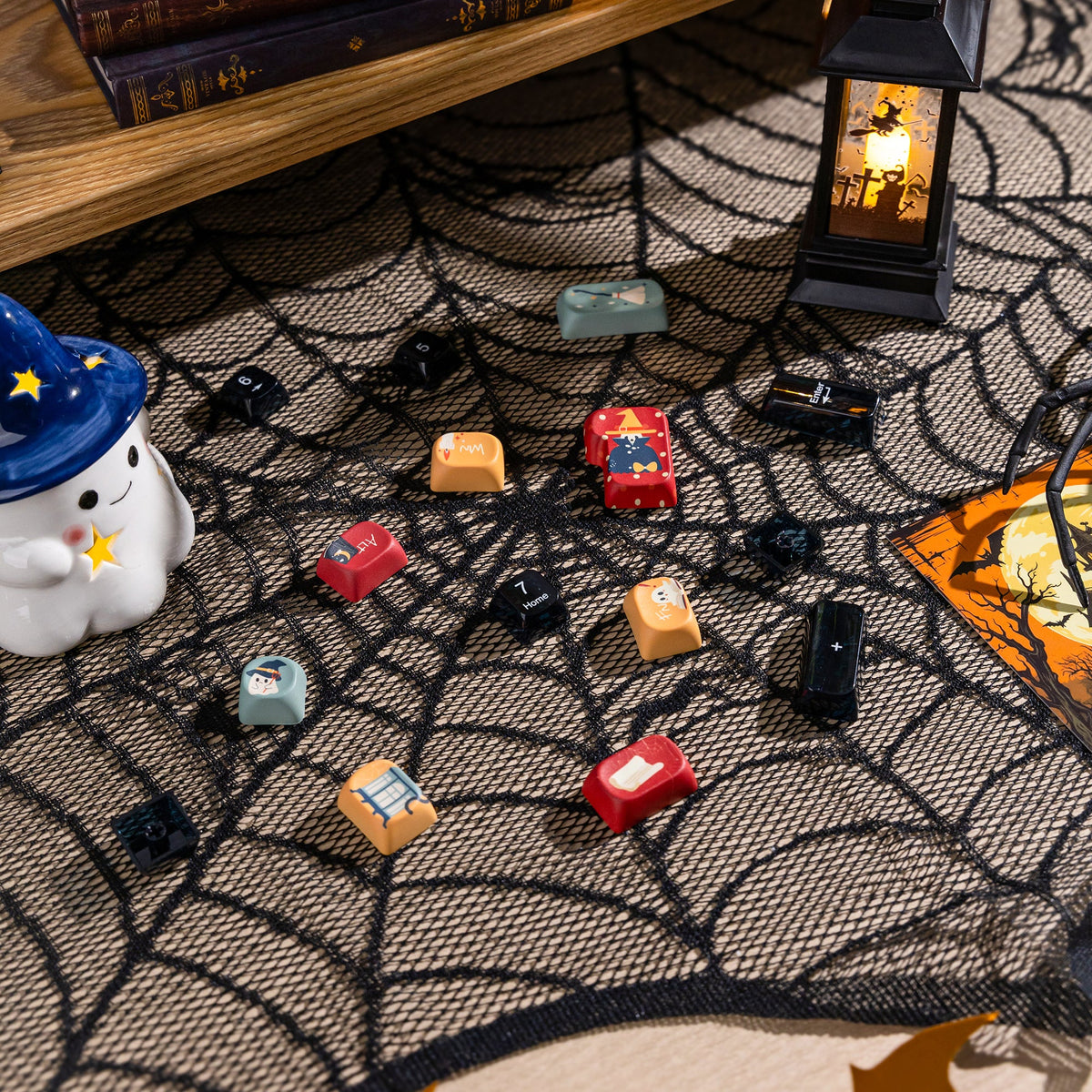 Halloween Aesthetic Bundle: Womier WD99 Keyboard + William Castle Keycaps - Womier Keyboard