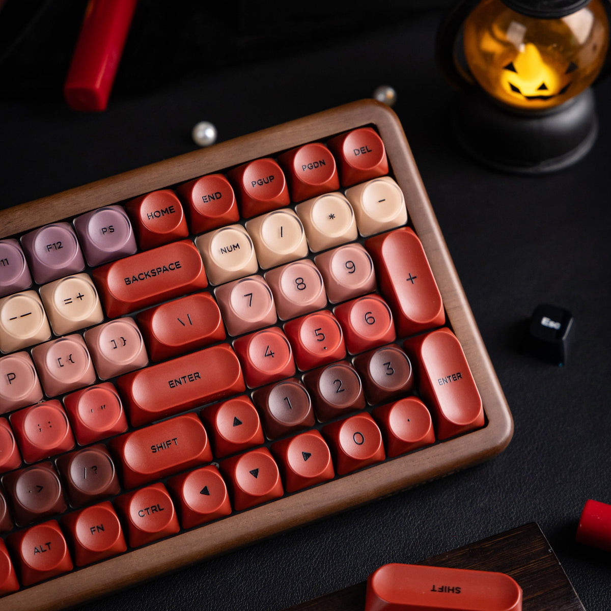 Halloween Lipstick Vintage Bundle — Womier WD99 Keyboard + Womier Lipstick 132-Key MOA Profile Translucent - Womier Keyboard