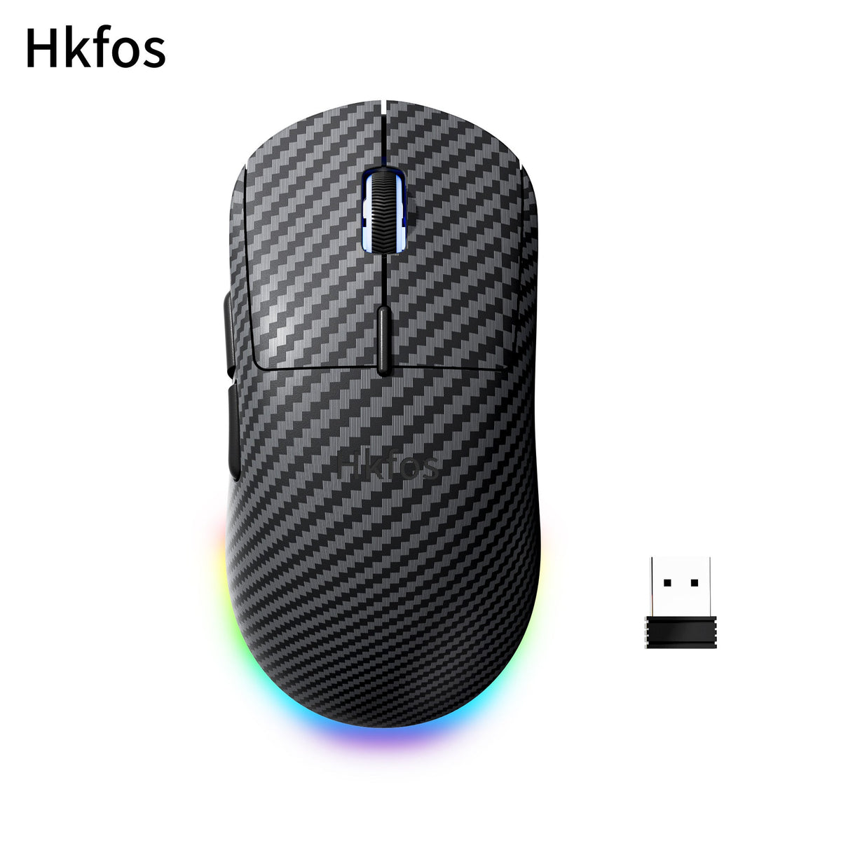 Hkfos G57 Forged Carbon Wireless Gaming Mouse - Womier Keyboard