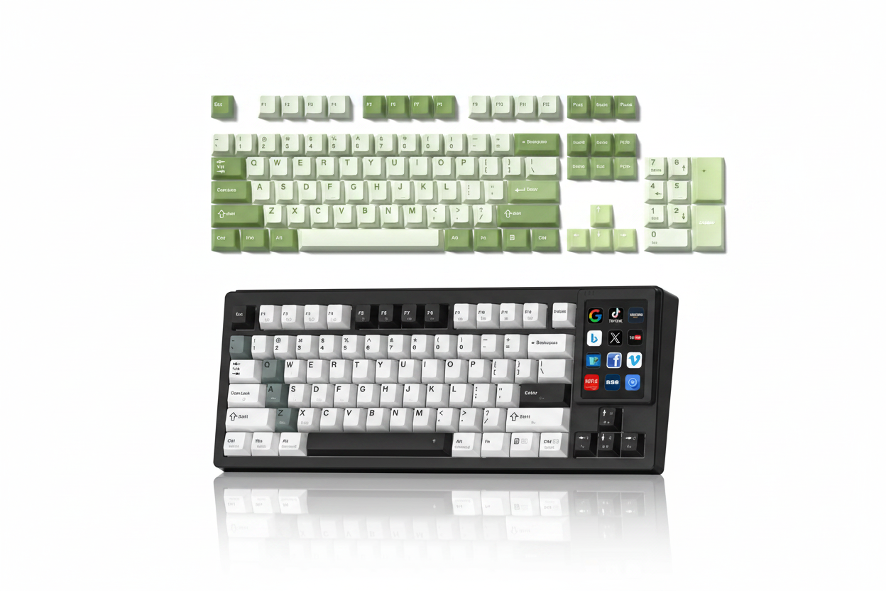 Creator Bundle — DUO87 Shadow Panda + Cube Jade Keycaps