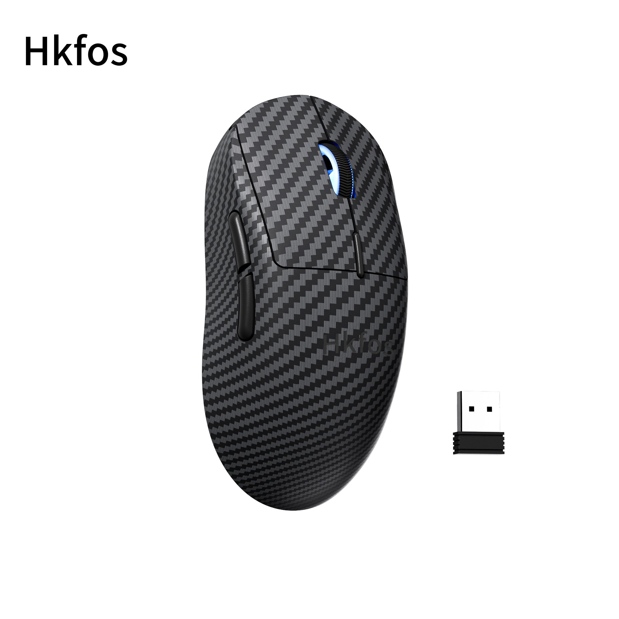 Hkfos G57 Tri-Mode Wireless Gaming Mouse – Carbon Fiber Texture