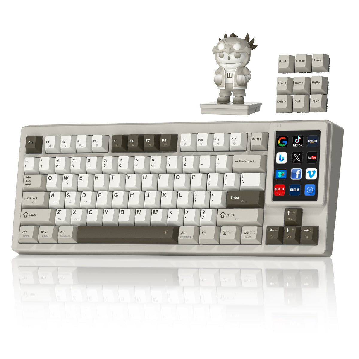 Womier Keyboard Womier DUO87 Mechanical Keyboard with Detachable Smart Display for Win & Mac
