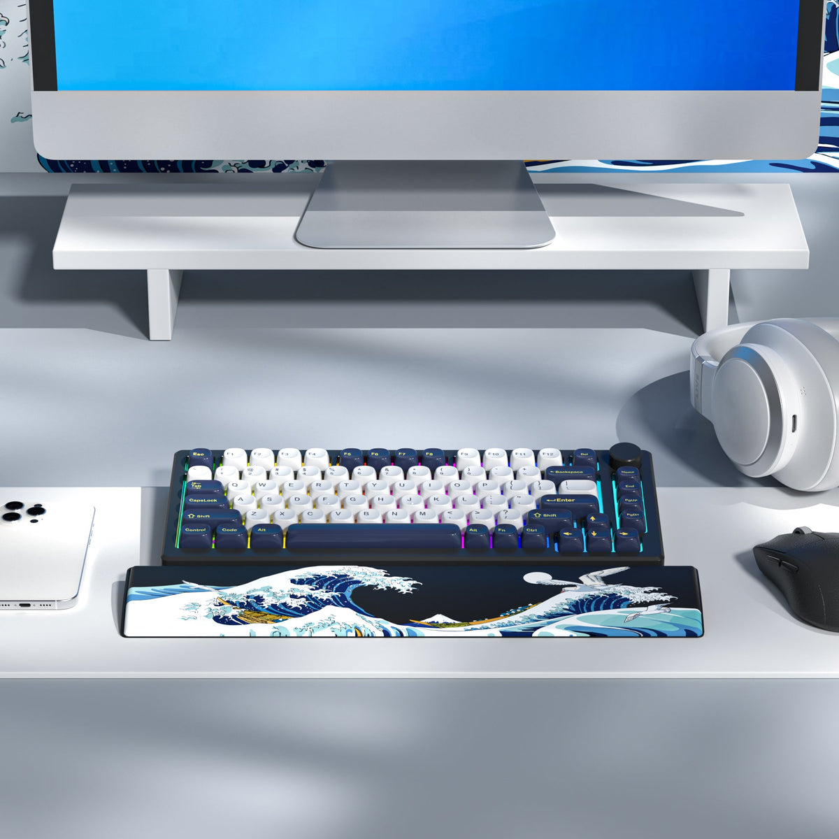 Womier Black Coral Sea Keyboard Wrist Rest - Womier Keyboard