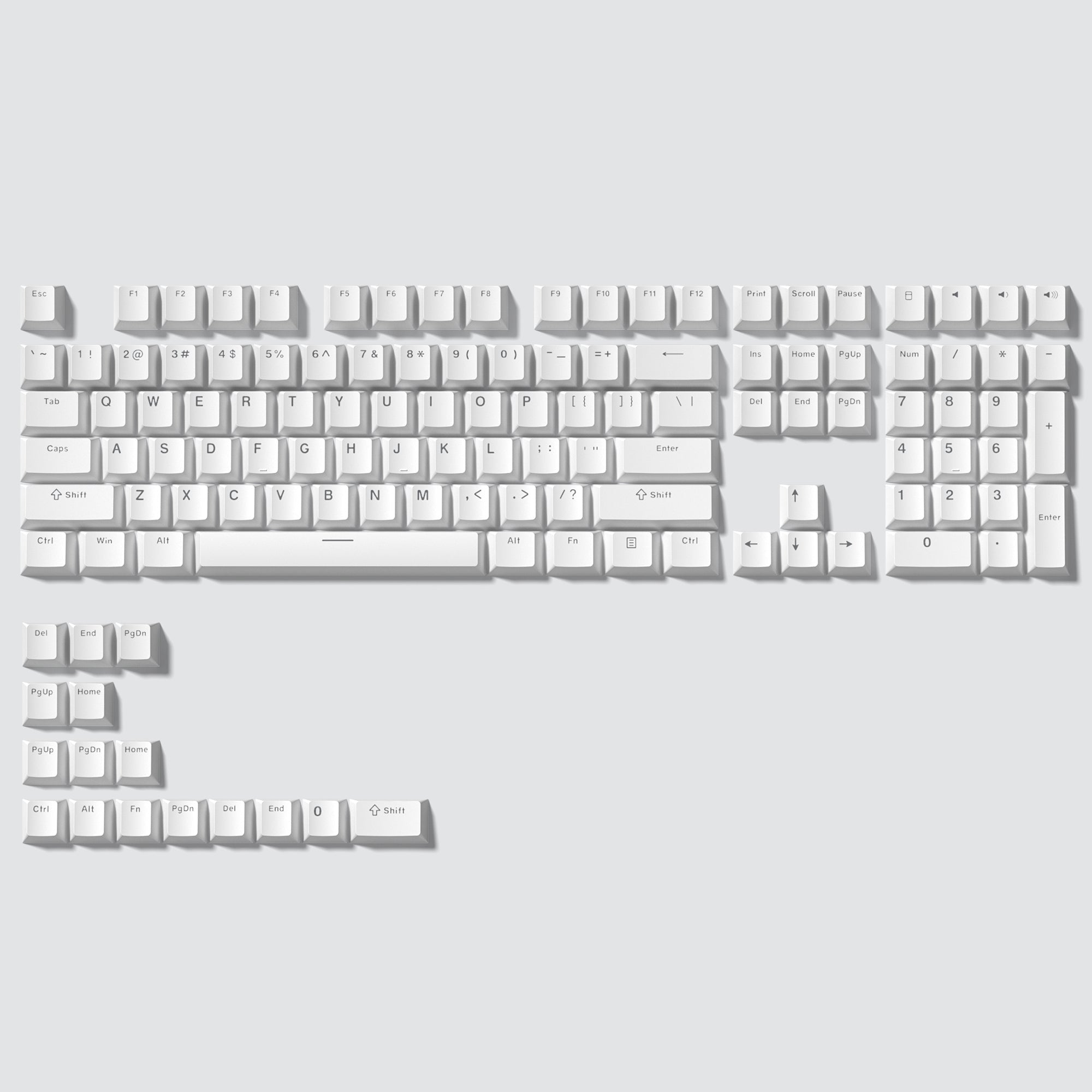 Womier Cherry Profile Single - Color Shine - Through PBT 124 - Key Keycaps - Womier Keyboard