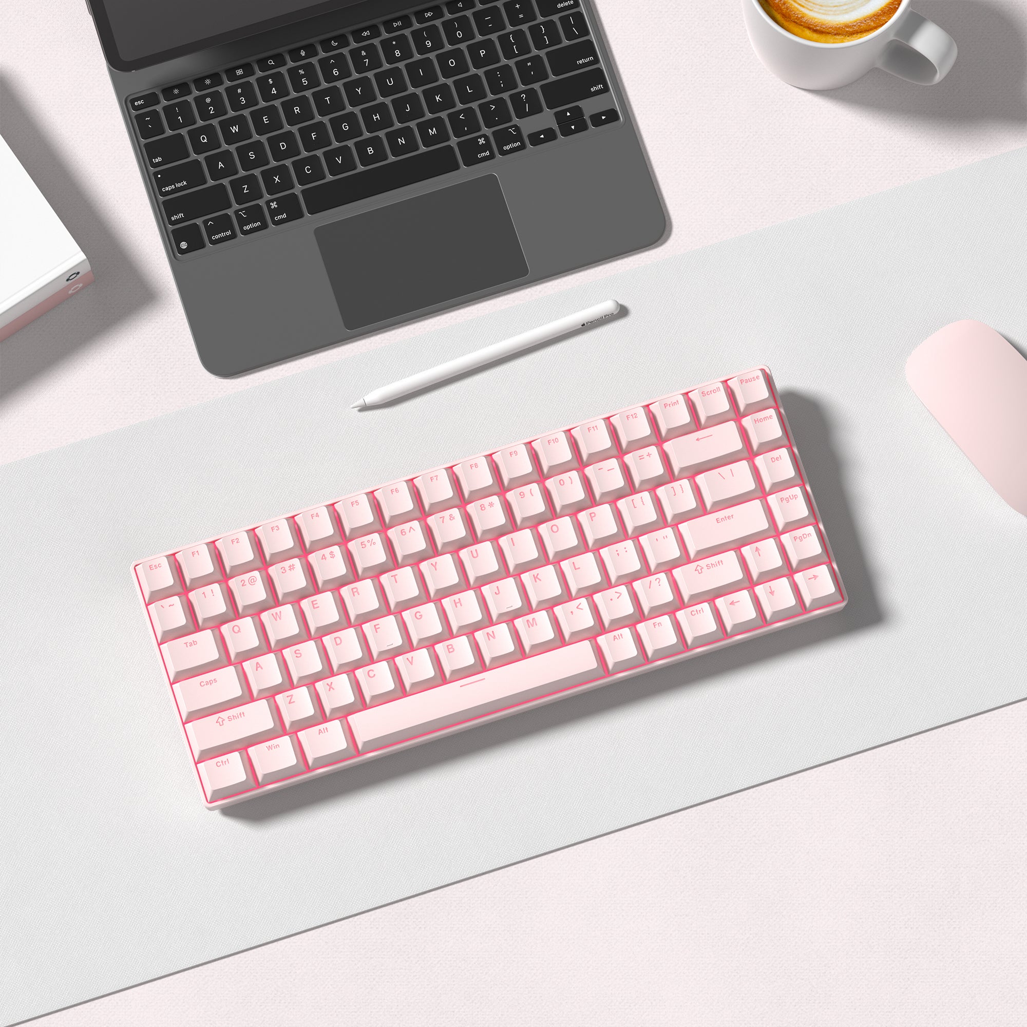 Womier Cherry Profile Single - Color Shine - Through PBT 124 - Key Keycaps - Womier Keyboard