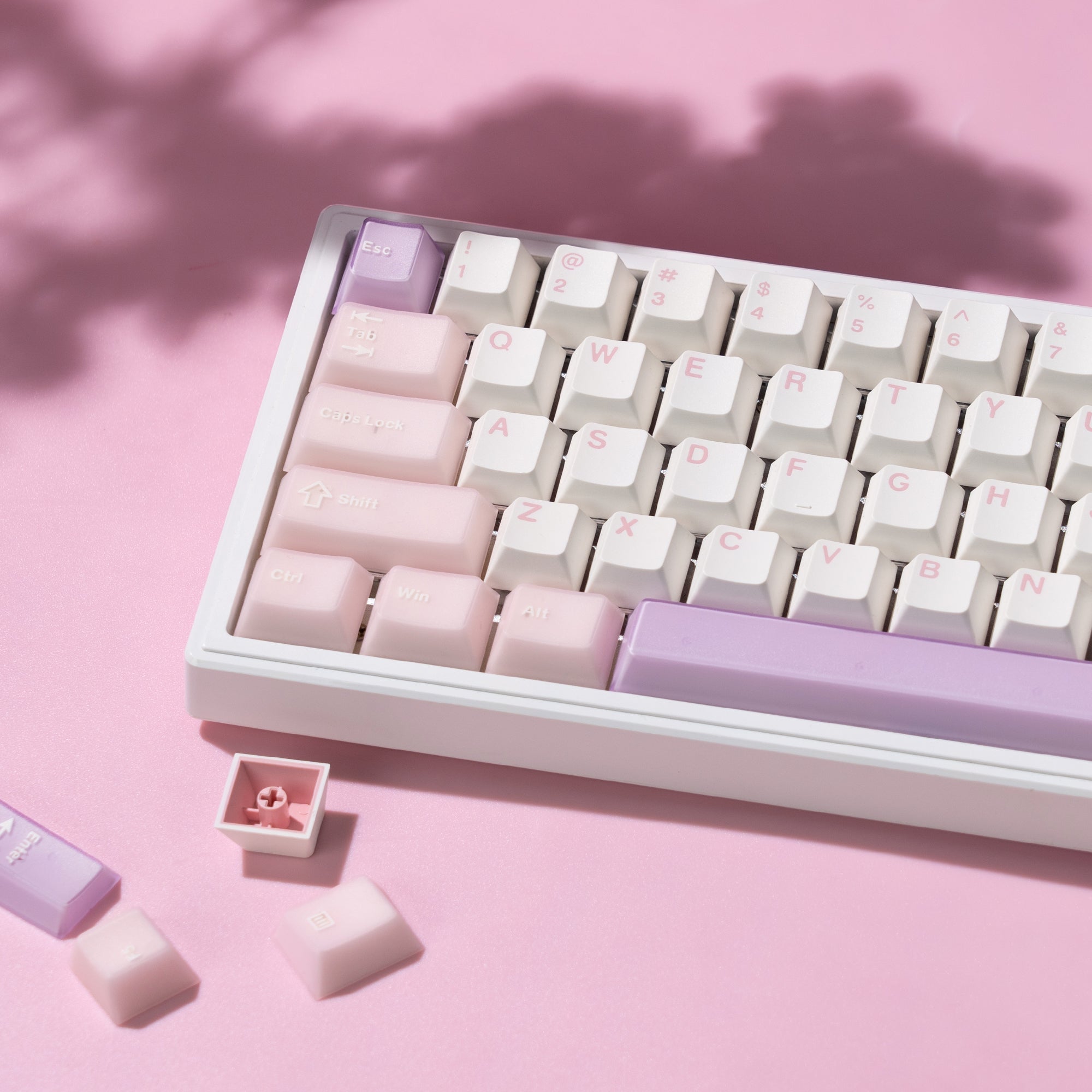 Womier Cube Jade Double - Shot Cherry Profile PBT Keycap Set - Womier Keyboard