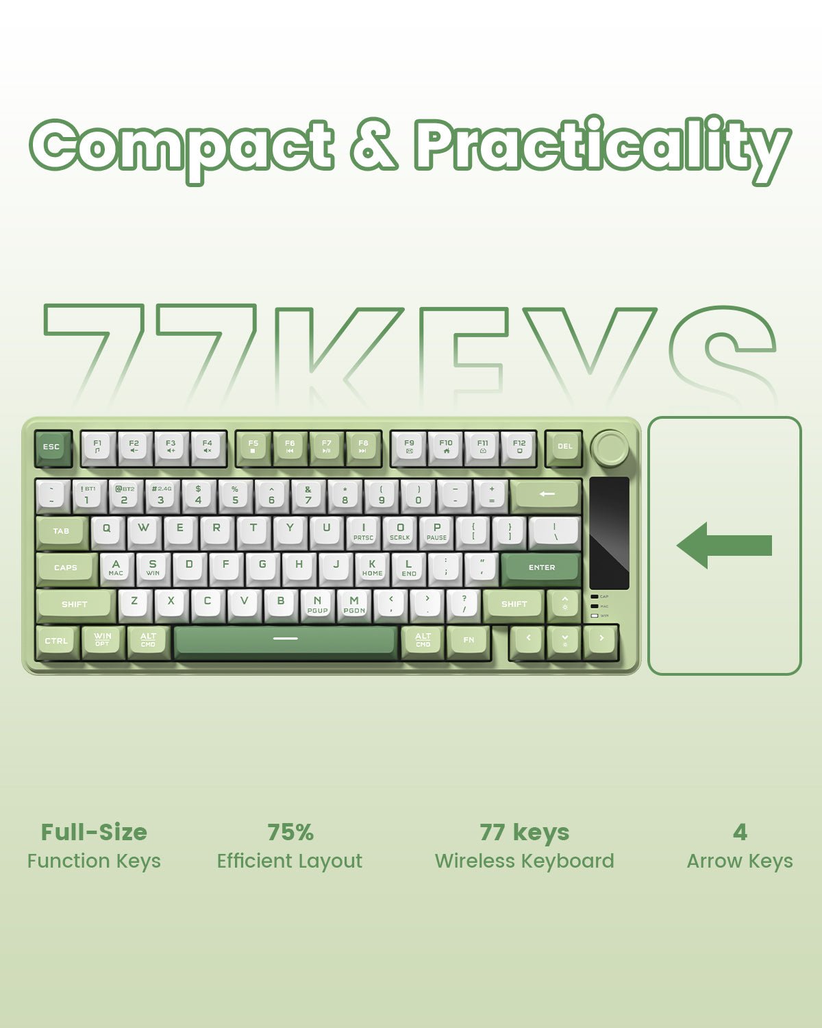 Womier DK75 | The Ultimate Smart Membrane Keyboard - Womier Keyboard