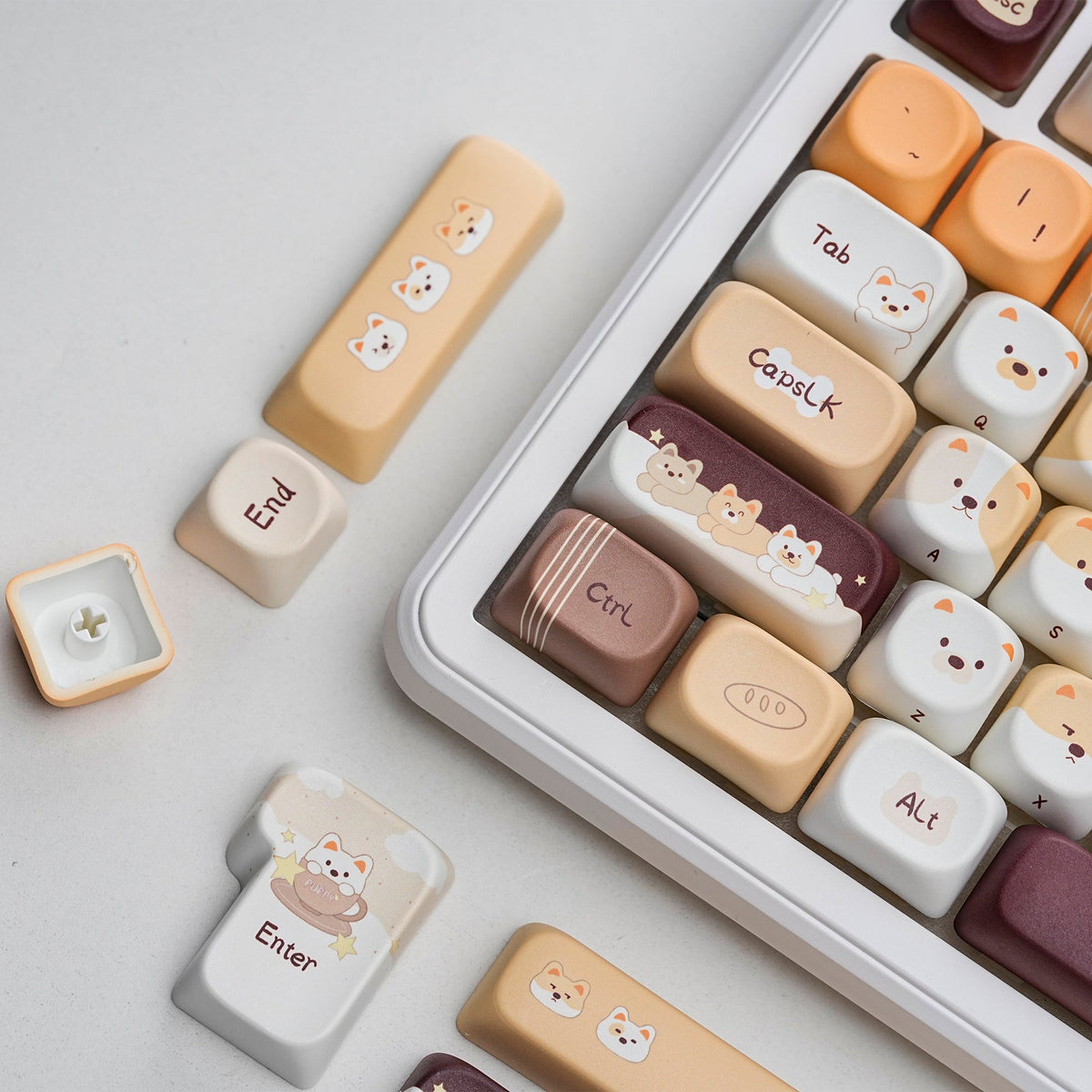 Womier Forest Animals MOA Profile Dye-Sublimation PBT Keycap Set - Womier Keyboard