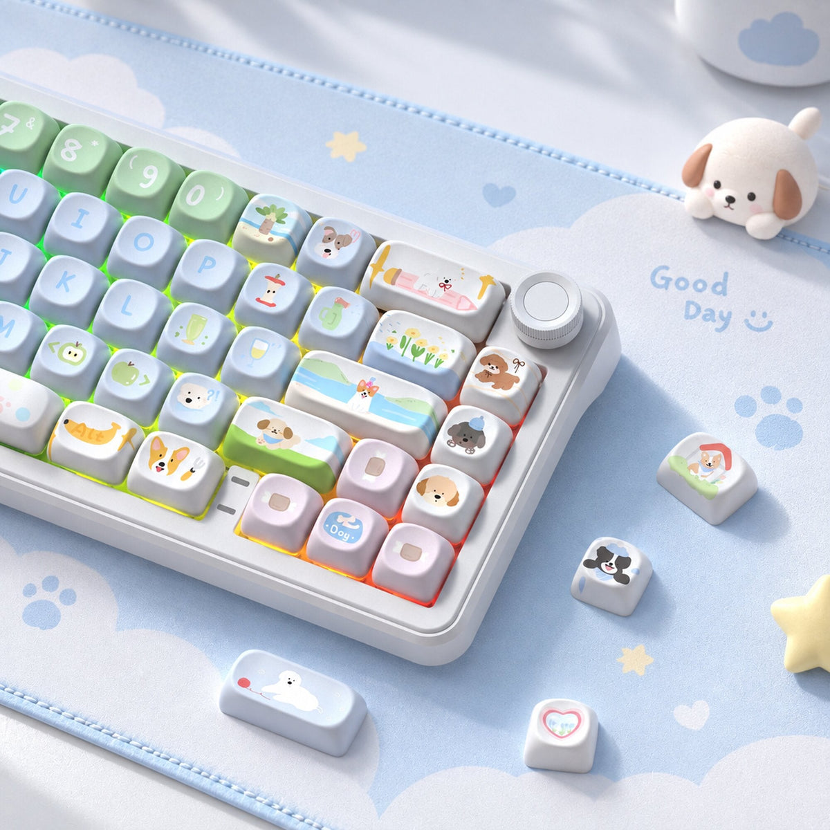 Womier Forest Animals MOA Profile Dye-Sublimation PBT Keycap Set - Womier Keyboard