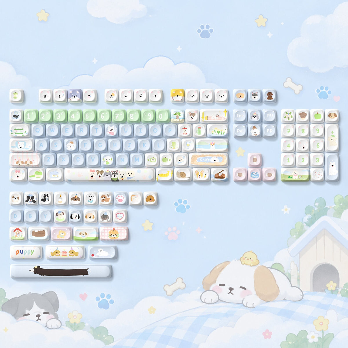Womier Forest Animals MOA Profile Dye-Sublimation PBT Keycap Set - Womier Keyboard