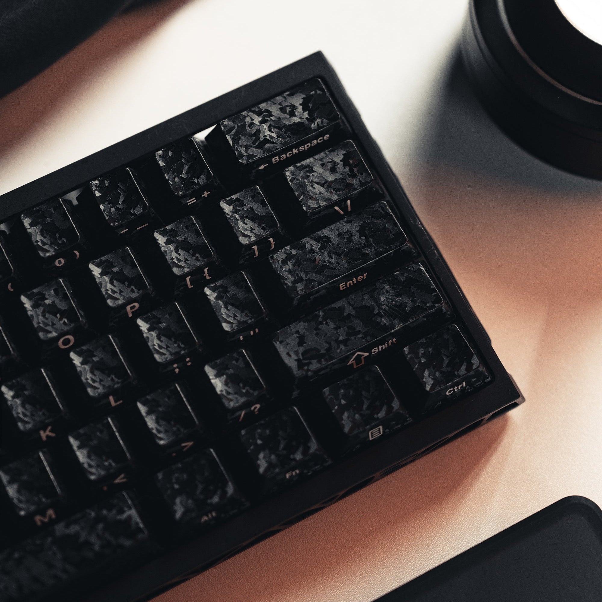 Womier Forged Carbon 109 - Key Cherry Profile PBT Keycap Set - Womier Keyboard