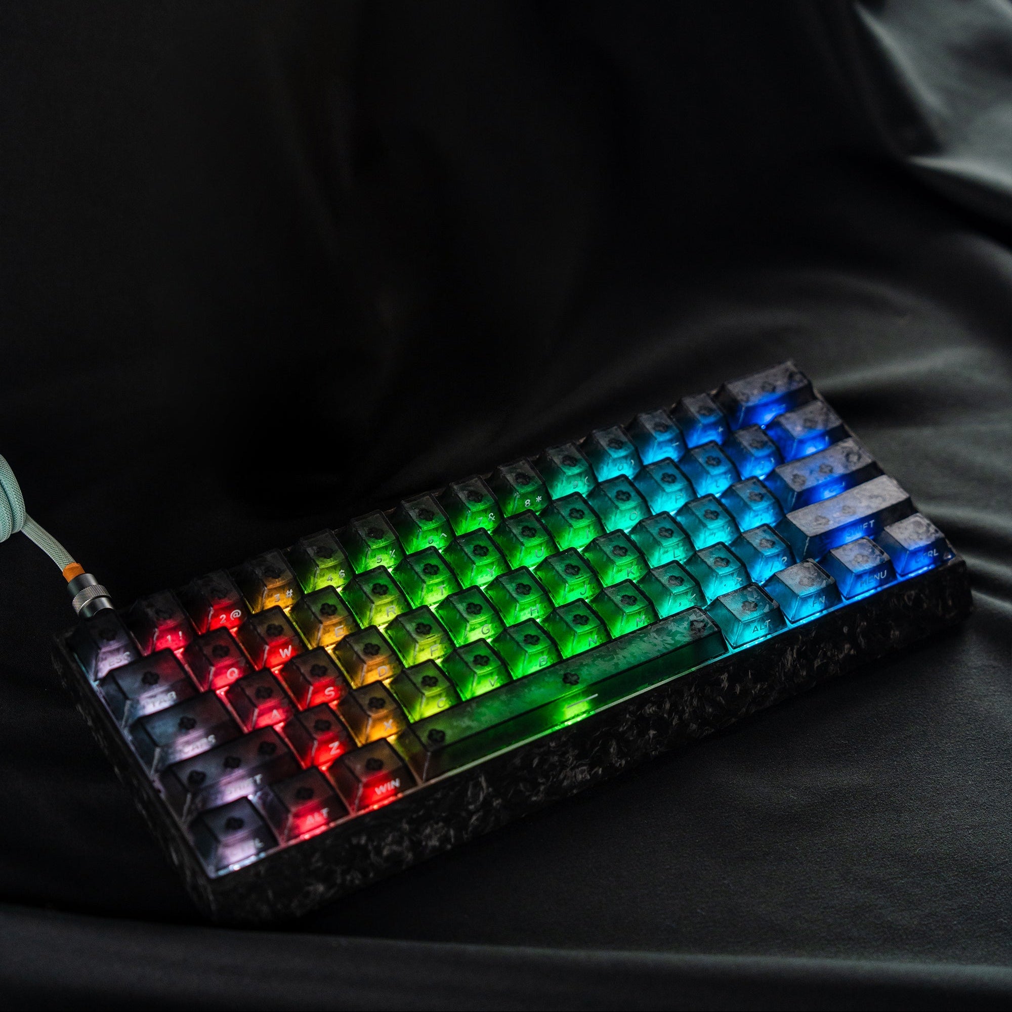 Womier Forged Carbon 109 - Key Cherry Profile PBT Keycap Set - Womier Keyboard