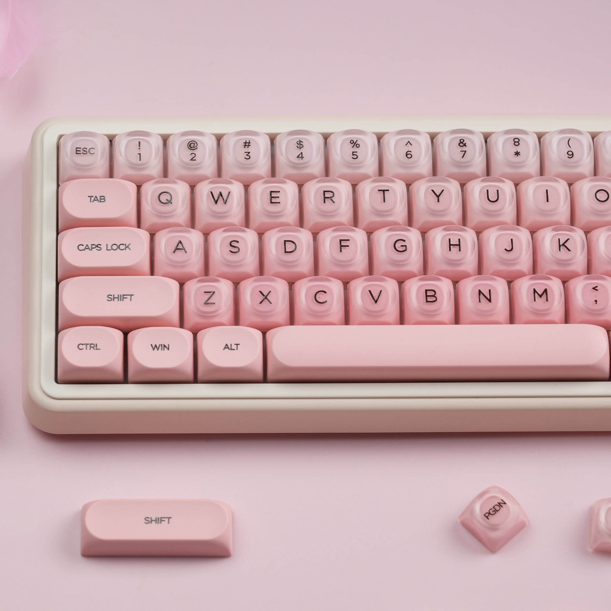 Womier Foundation/Lipstick 132 - Key MOA Profile Translucent PBT+PC Keycap Set - Womier Keyboard