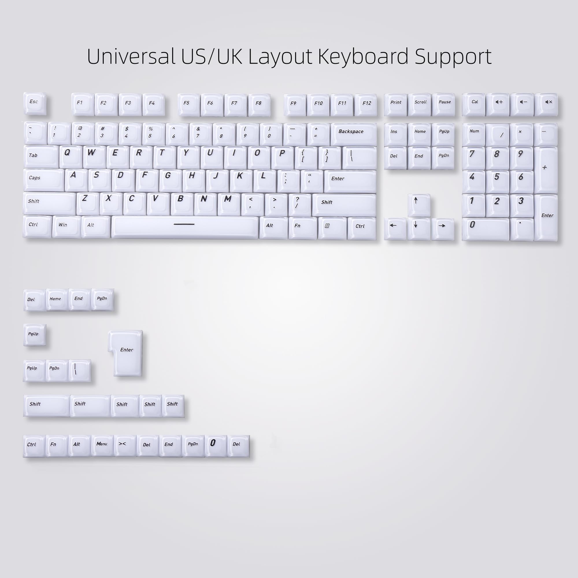 Womier Frosted Heavy Crystal CSA Profile Keycaps(132-Key) - Womier Keyboard