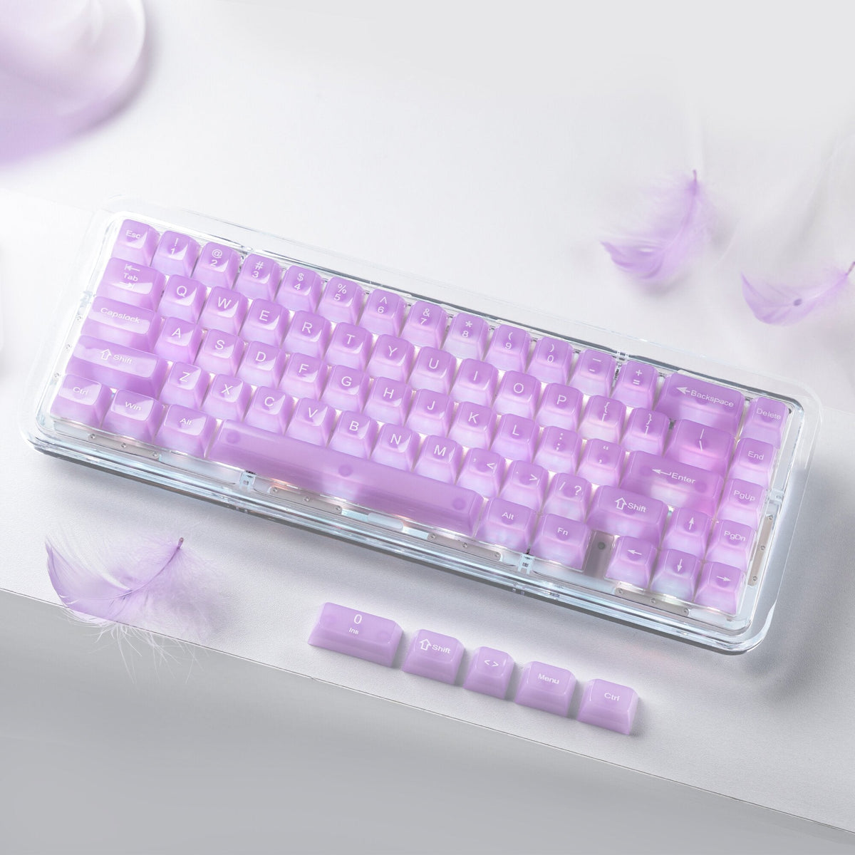 Womier Frosty Jello 115-Key MDA Profile Translucent PC Keycap Set - Womier Keyboard