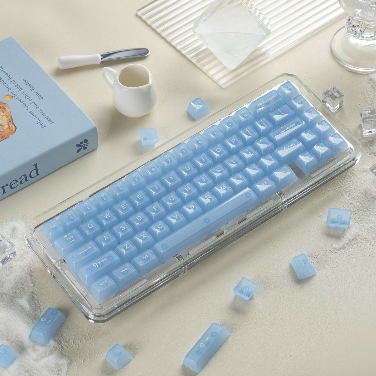 Womier Frosty Jello 115-Key MDA Profile Translucent PC Keycap Set - Womier Keyboard