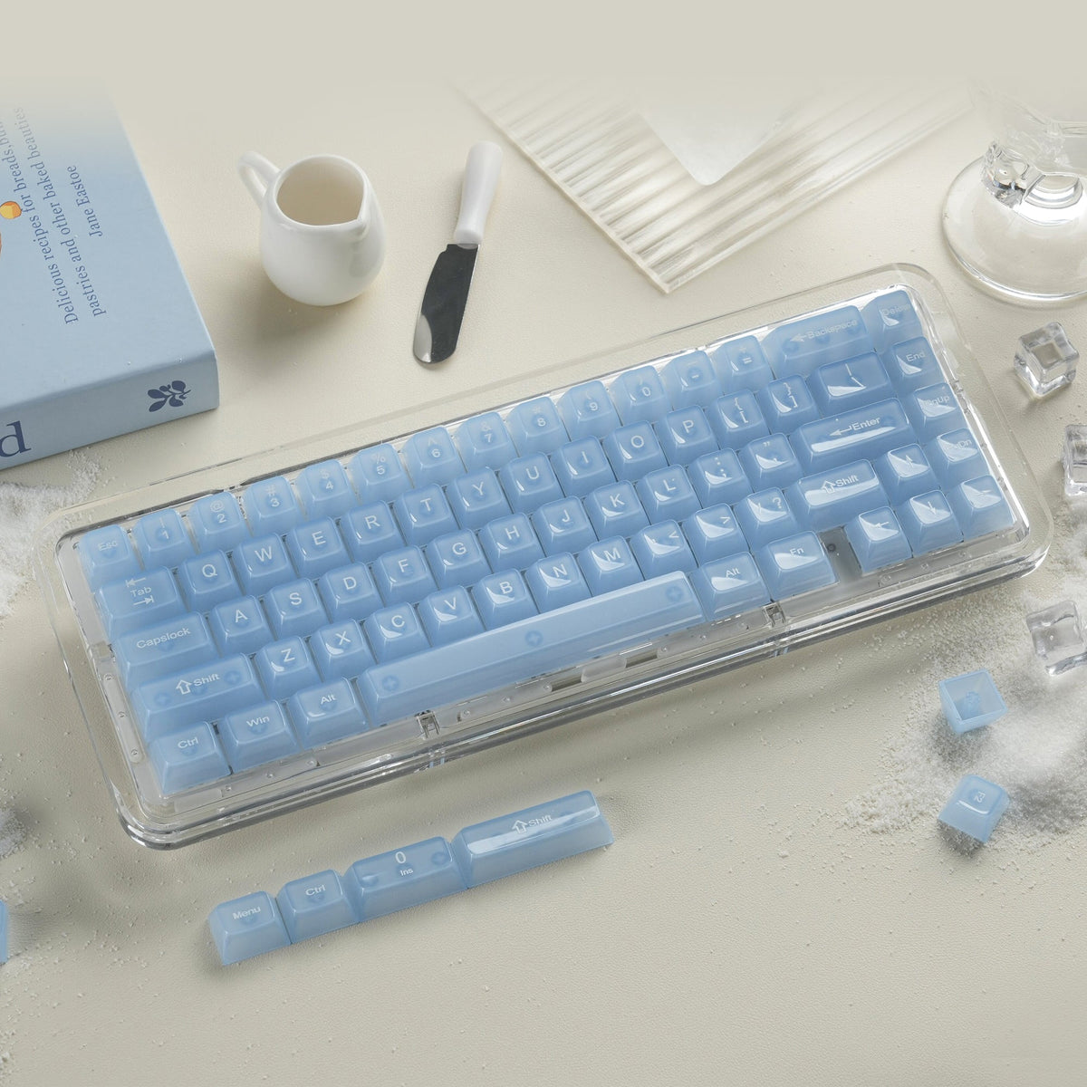 Womier Frosty Jello 115-Key MDA Profile Translucent PC Keycap Set - Womier Keyboard