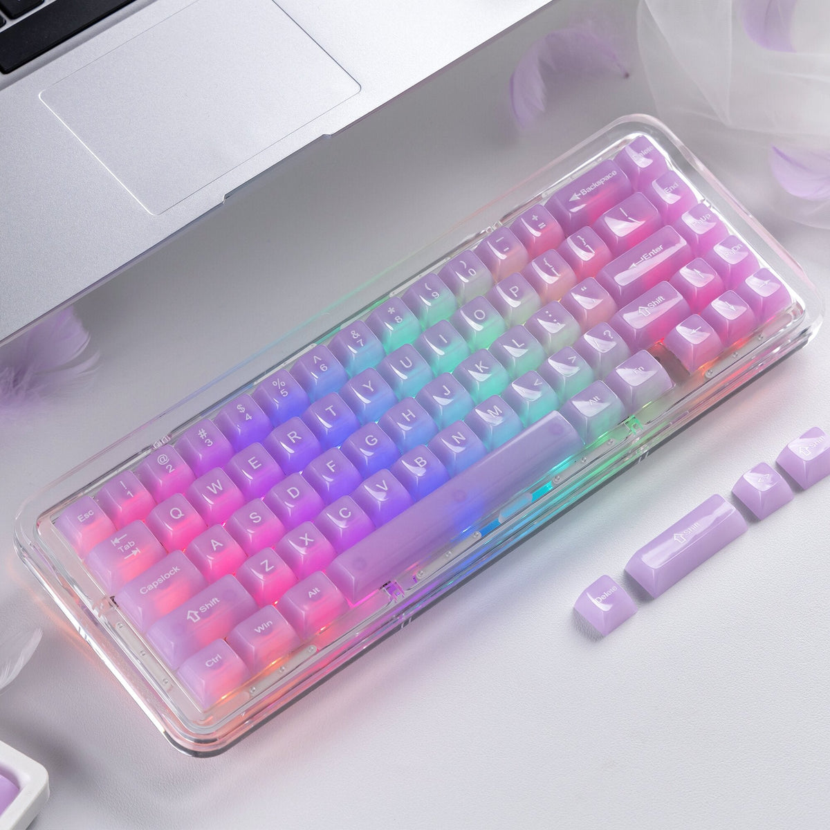 Womier Frosty Jello 115-Key MDA Profile Translucent PC Keycap Set - Womier Keyboard