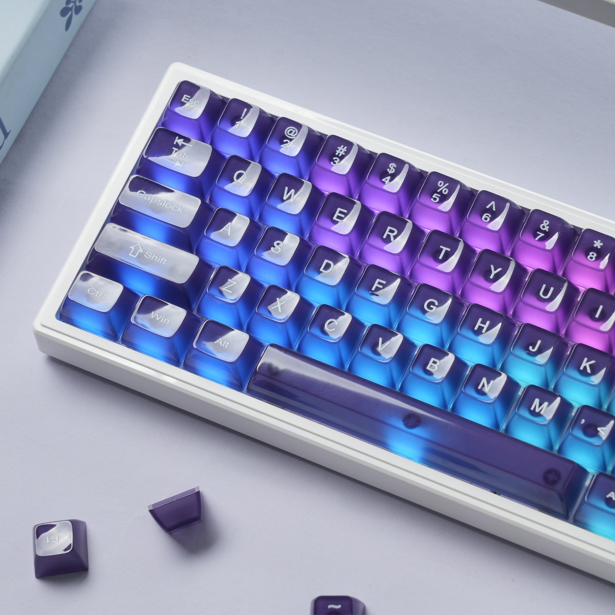 Womier Frosty Jello 115 - Key MDA Profile Translucent PC Keycap Set - Womier Keyboard