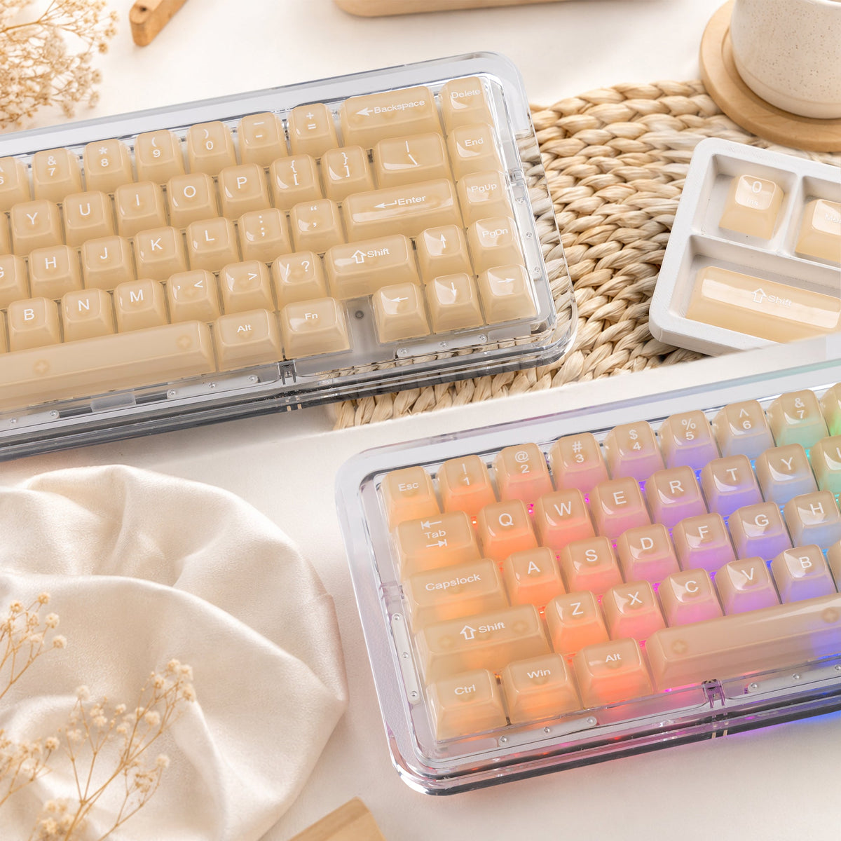 Womier Frosty Jello 115-Key MDA Profile Translucent PC Keycap Set - Womier Keyboard