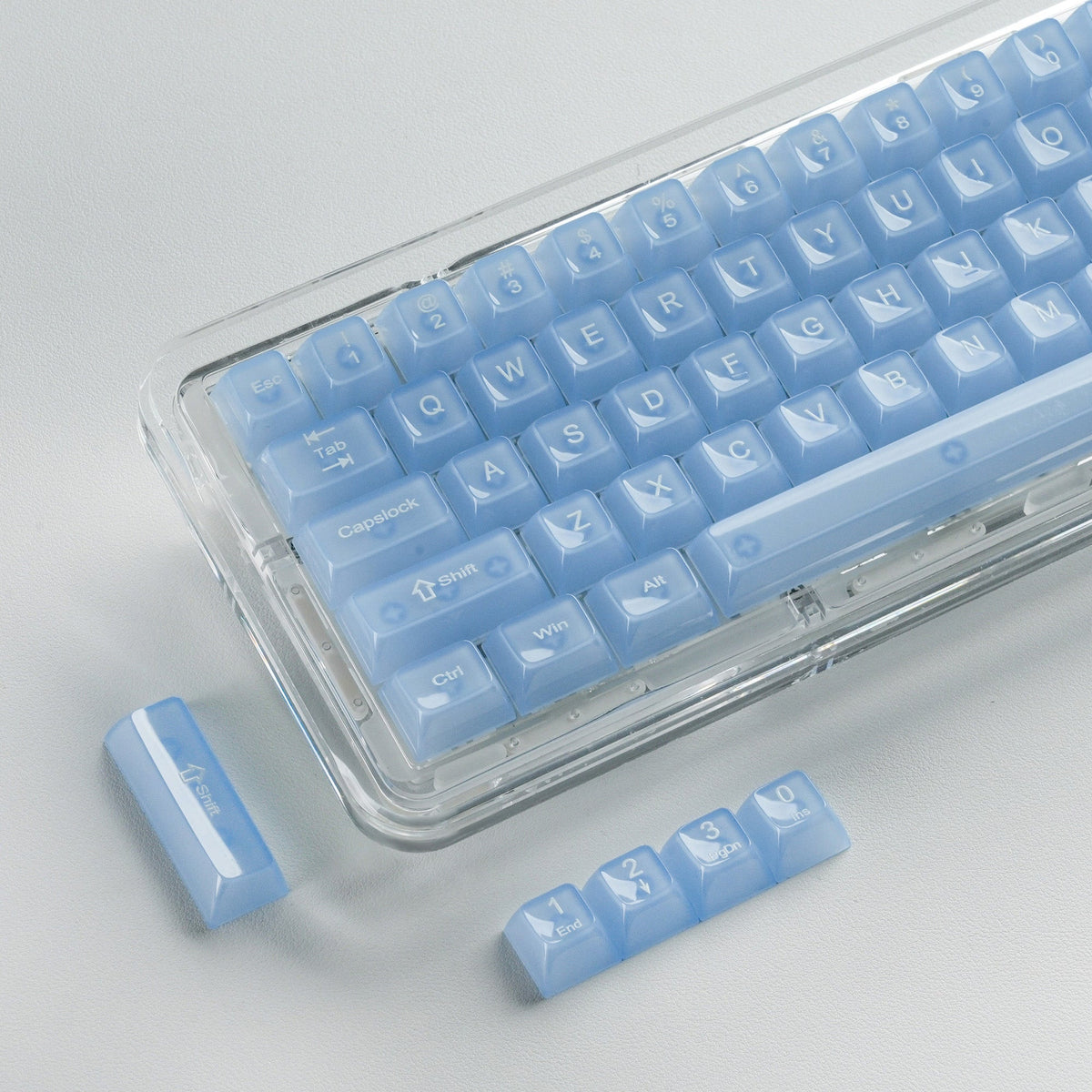 Womier Frosty Jello 115-Key MDA Profile Translucent PC Keycap Set - Womier Keyboard