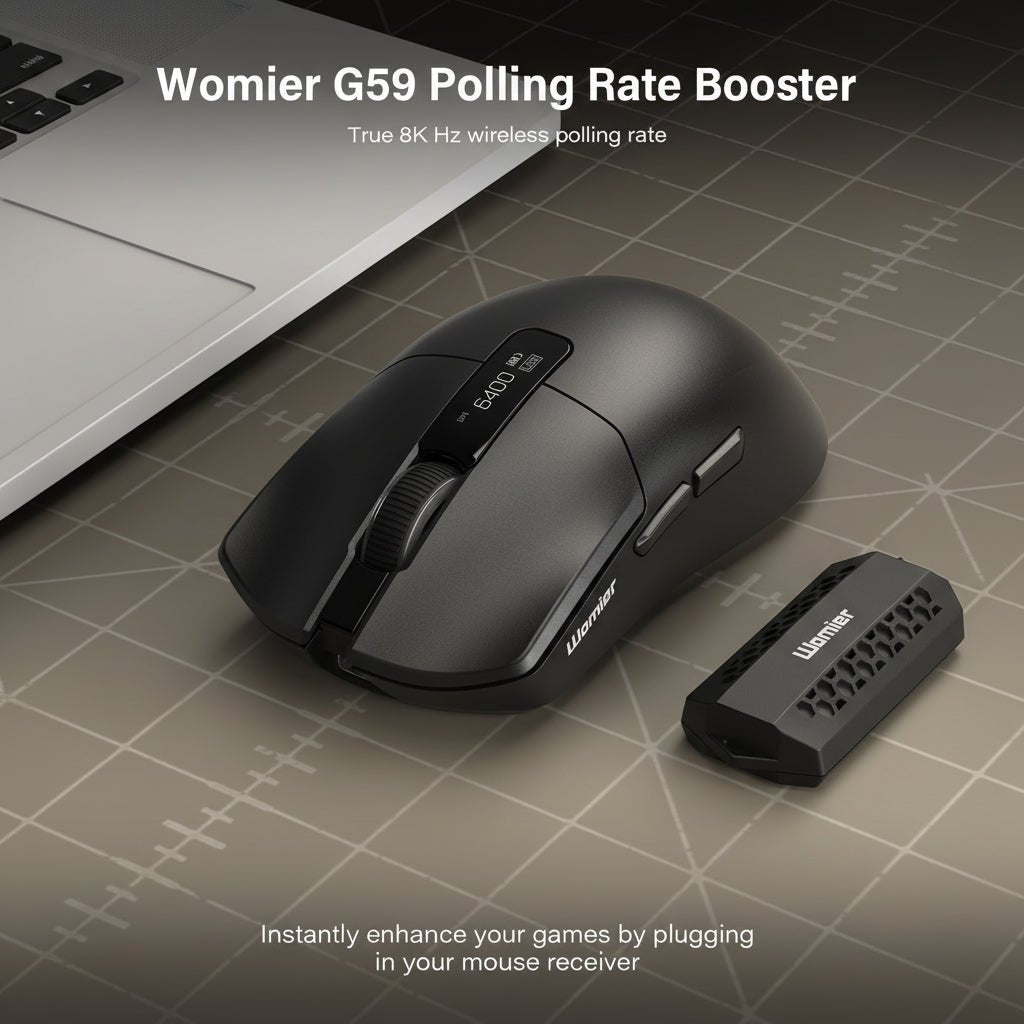 Womier G59 Tri - Mode Wireless Gaming Mouse With Programmable Buttons - Womier Keyboard