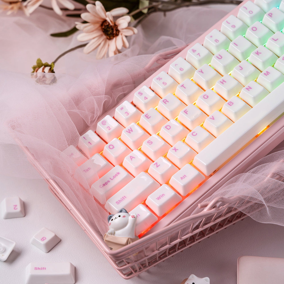 Womier Glaze Ceramic Cherry Profile 120-Key Full Keycap Set - Womier Keyboard