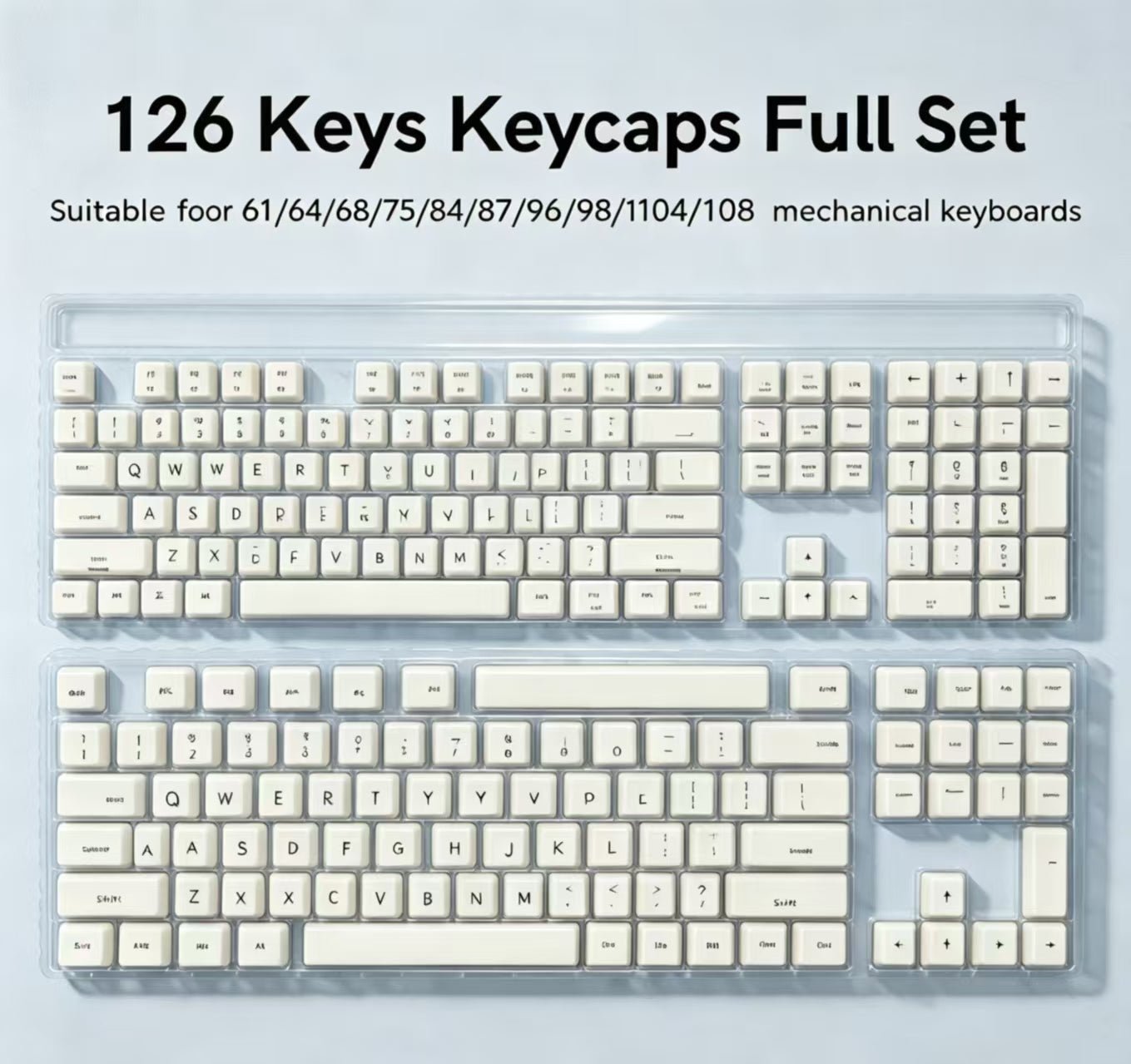 Womier Glaze Ceramic Cherry Profile 120-Key Full Keycap Set - Womier Keyboard