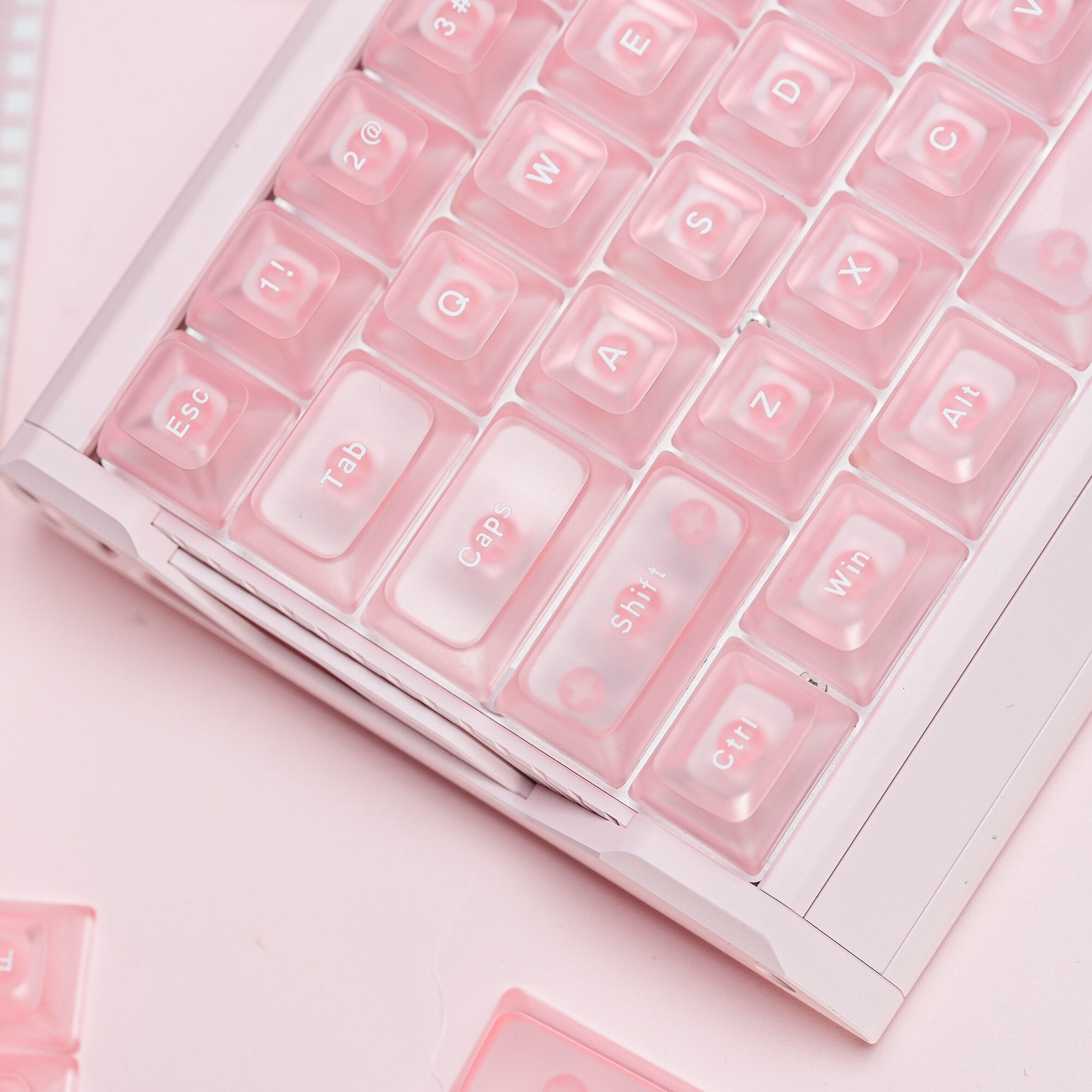 Womier Ice Cube Clear 126 keys Keycaps - Crystal Ice Keycaps Set for Mechanical Keyboard - Womier Keyboard