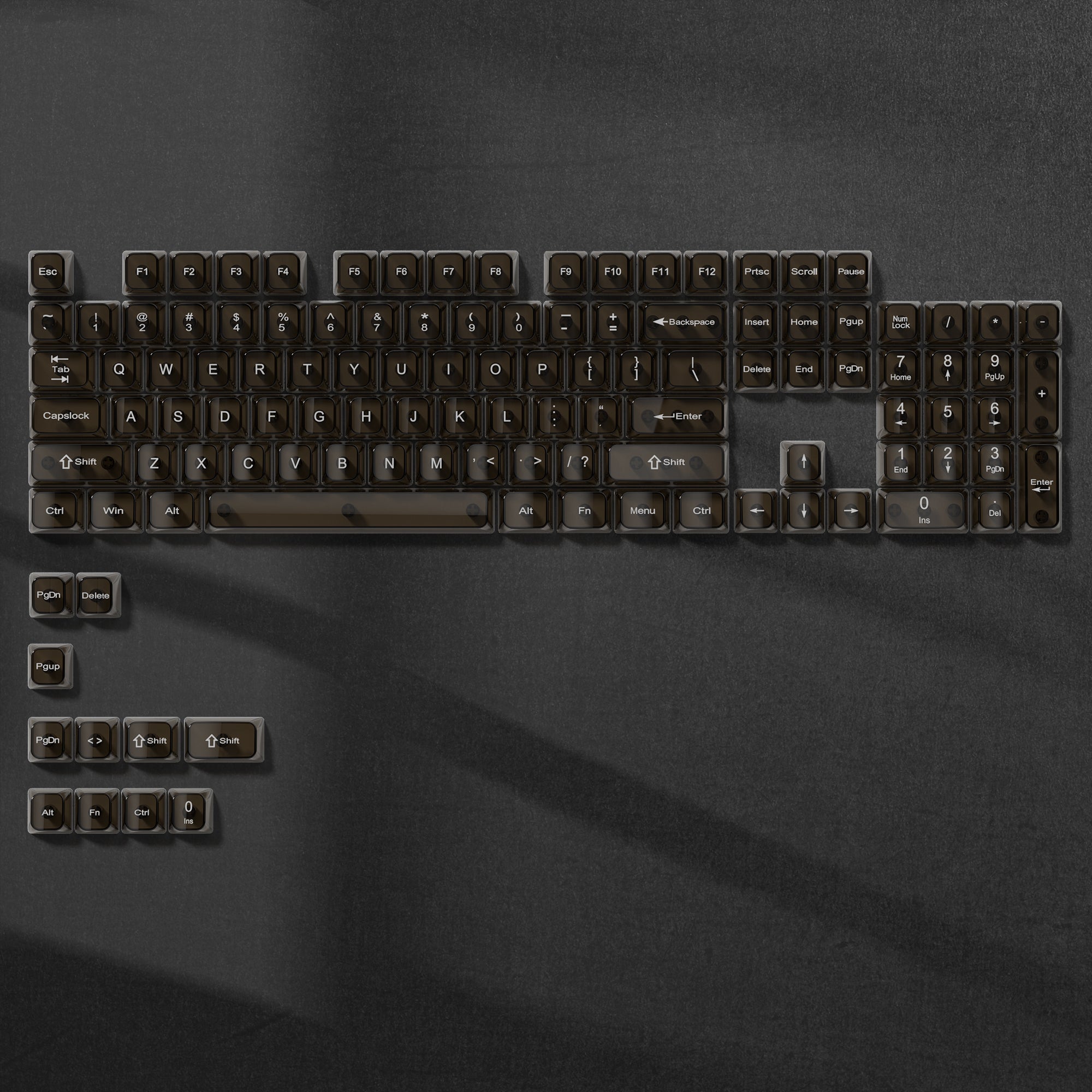 Womier Iceberg 115 - Key MDA Profile Transparent PC Keycap Set - Womier Keyboard