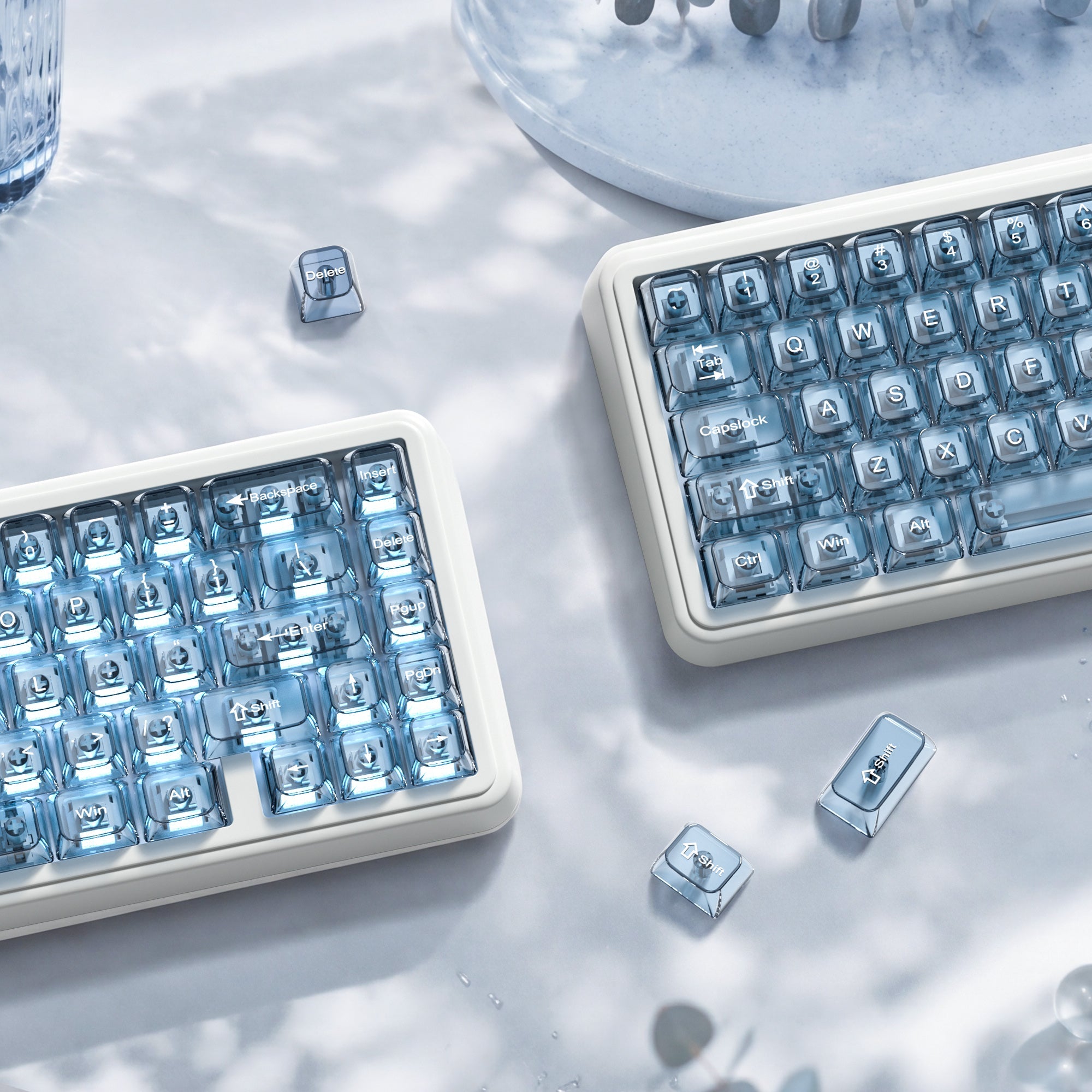 Womier Iceberg 115-Key MDA Profile Transparent PC Keycap Set - Womier Keyboard