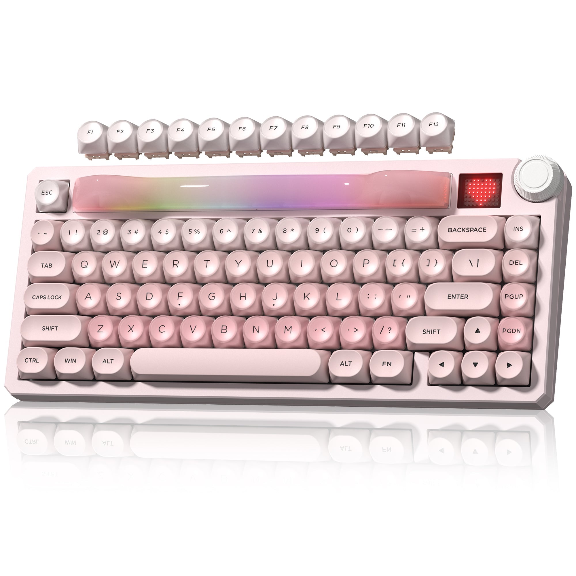 Womier K80 | Smart Screen & Media Knob Mechanical Keyboard - Womier Keyboard