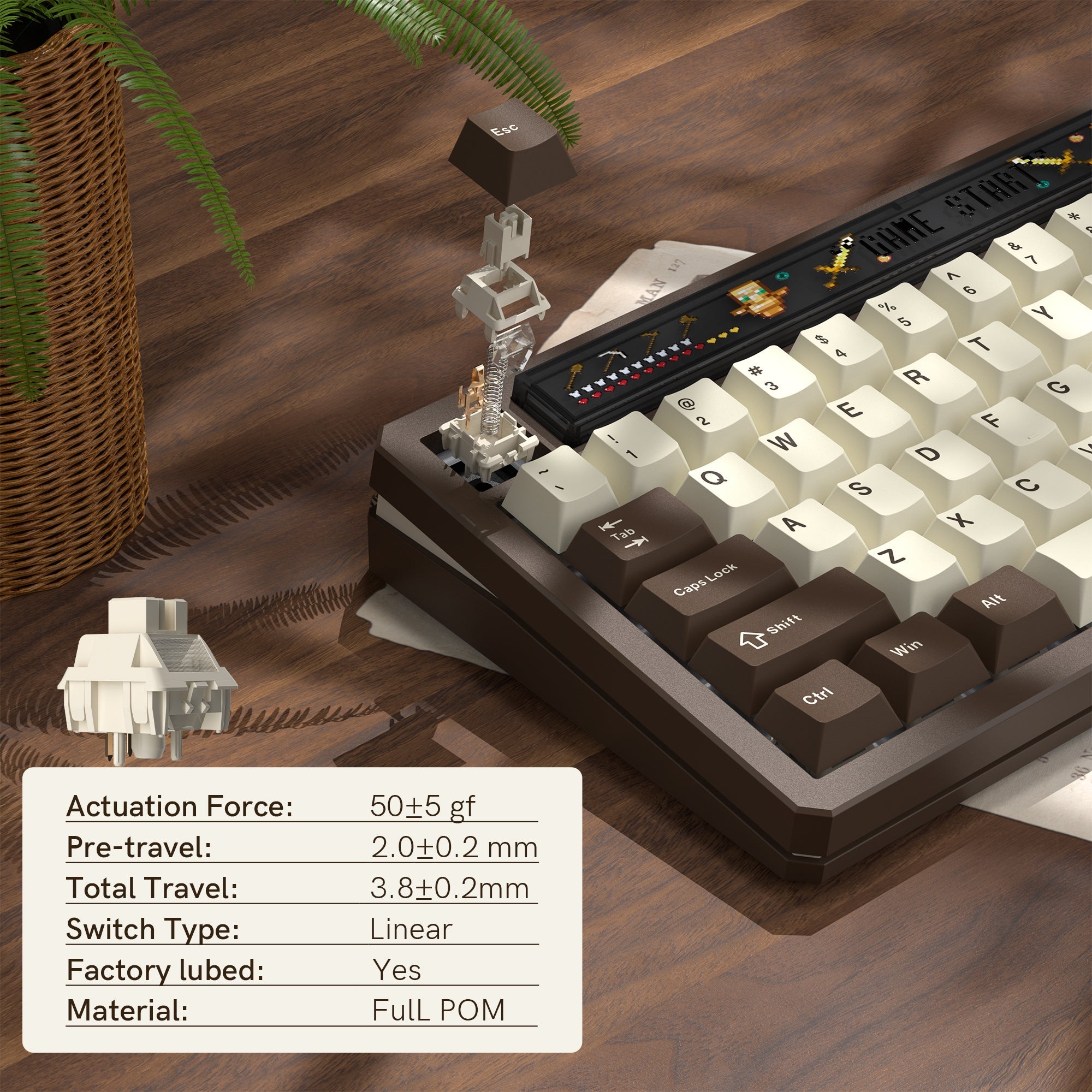 Womier K80 | Smart Screen & Media Knob Mechanical Keyboard - Womier Keyboard