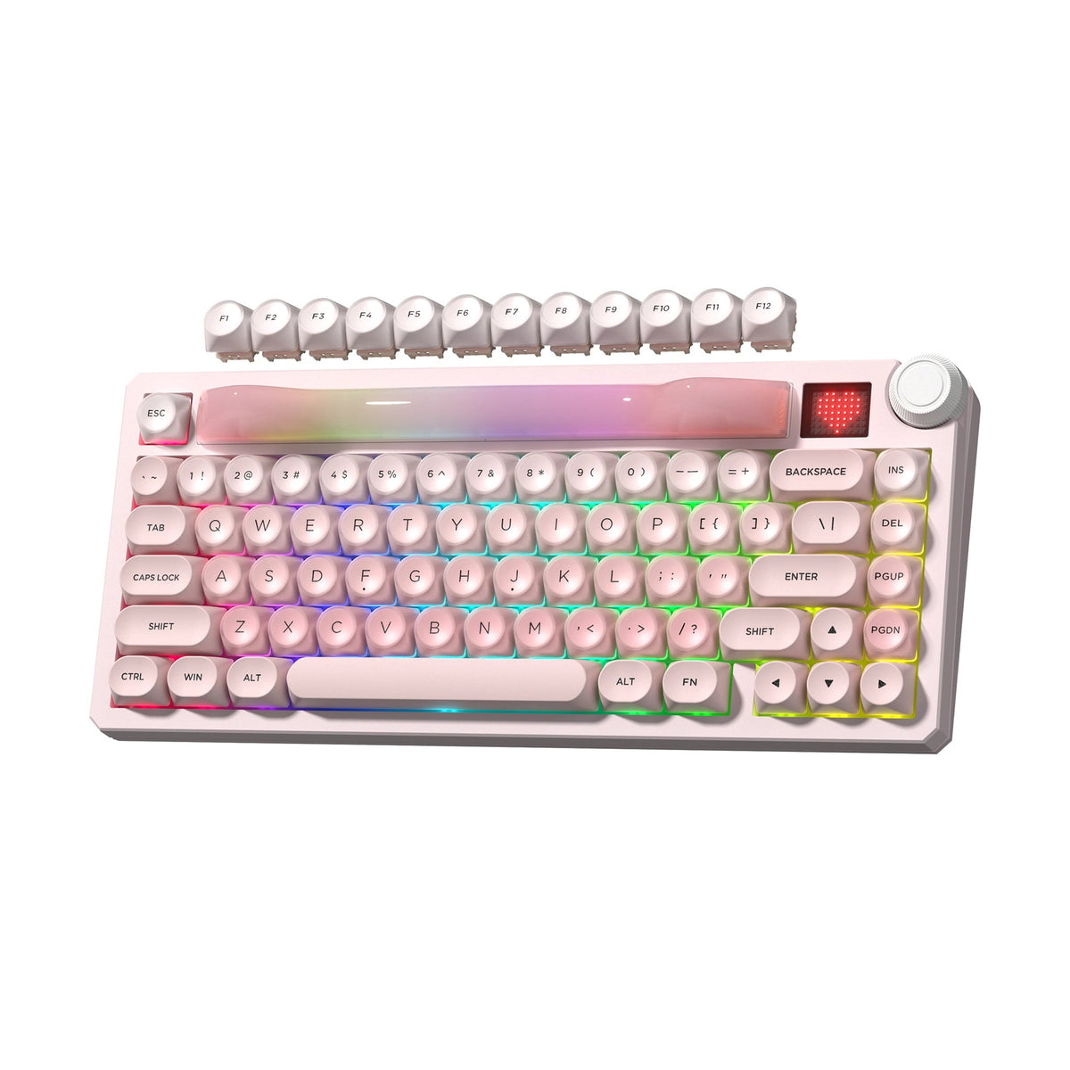 Womier Keyboard Womier K80 Mechanical Keyboard | Smart Screen, Media Knob & RGB Light Box