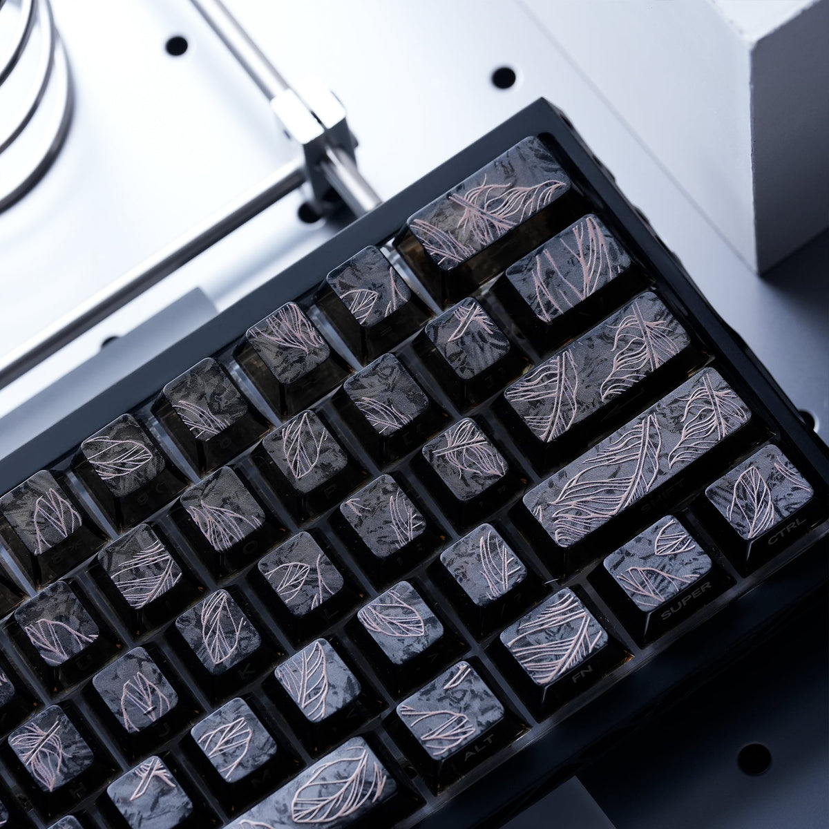 Womier Keycaps - Frost Feather - Cherry Side-Printed (115 Keys) - Womier Keyboard