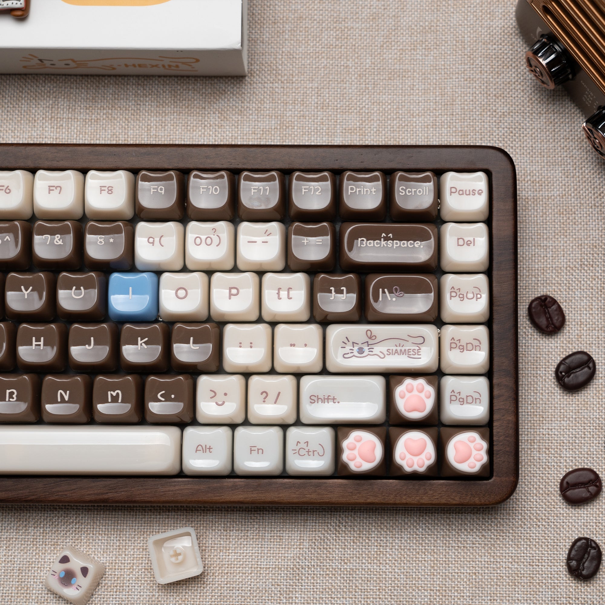 Womier Kittens Themed MOA+MAO Profile PC Keycap Set - Womier Keyboard