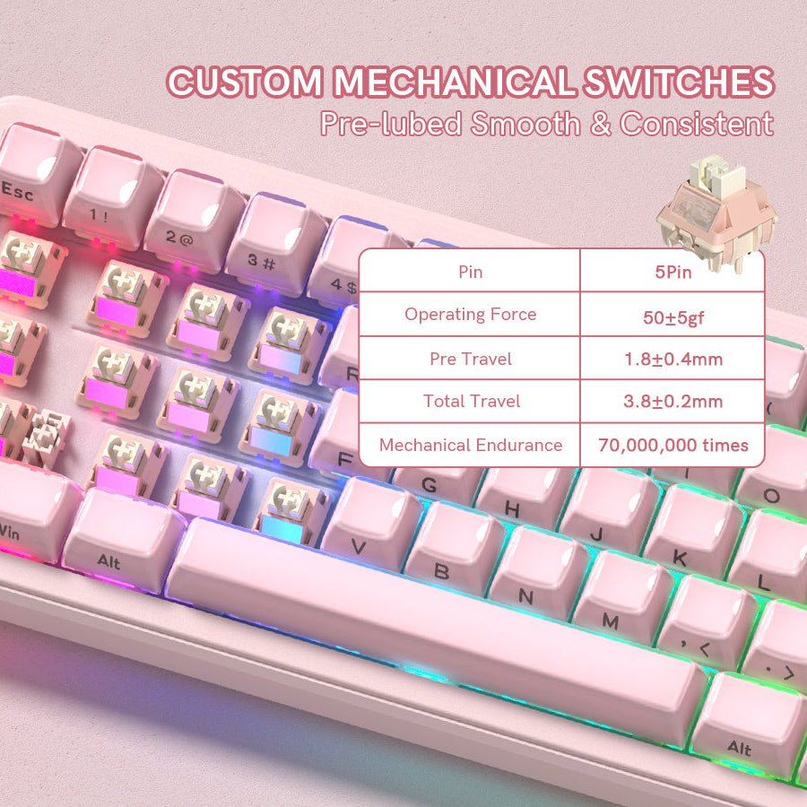 Womier L65 65% Gaming Mechanical Keyboard Wireless with Knob - Womier Keyboard