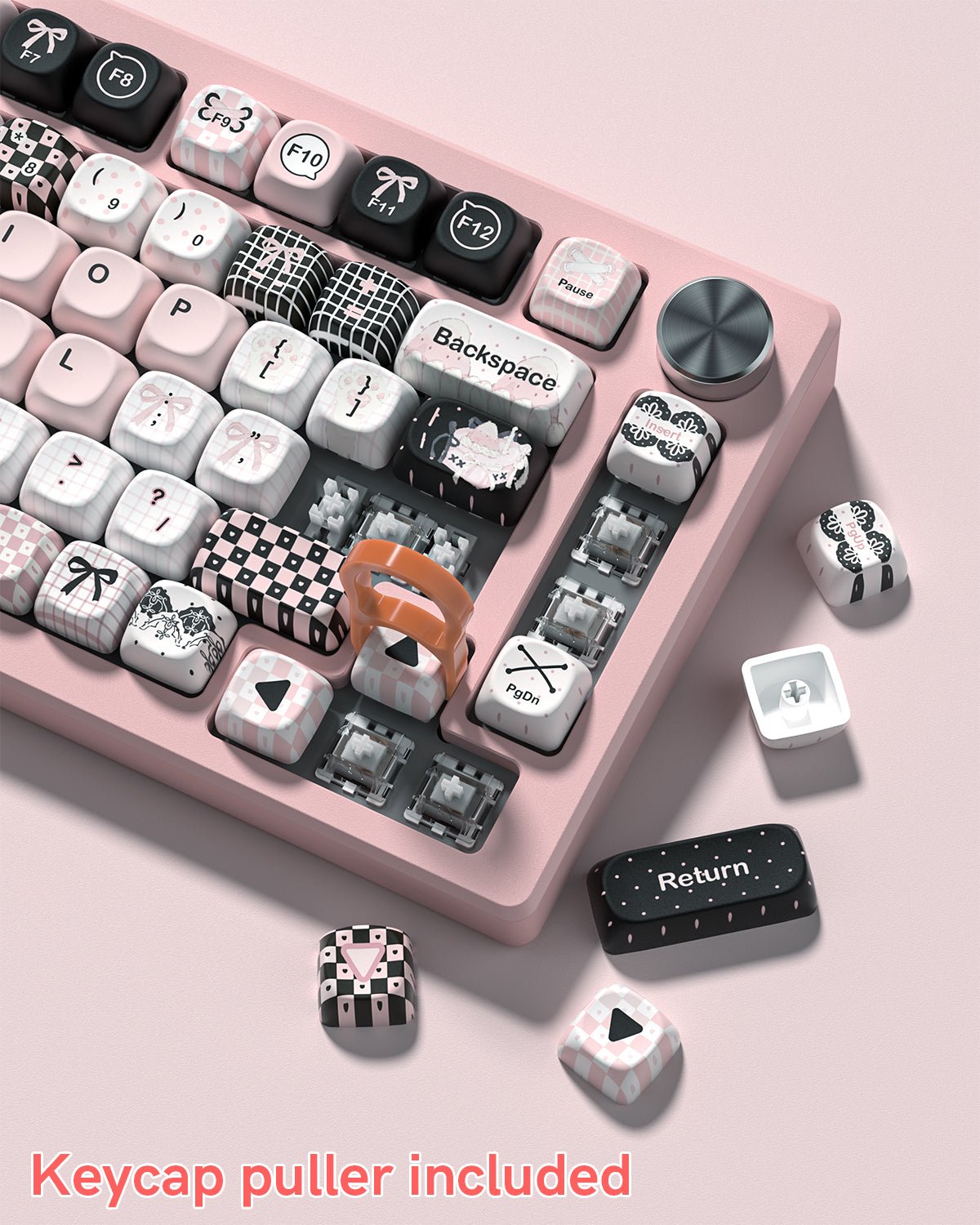Womier Plaid Girl MOA Profile Dye - Sublimation PBT Keycap Set - Womier Keyboard