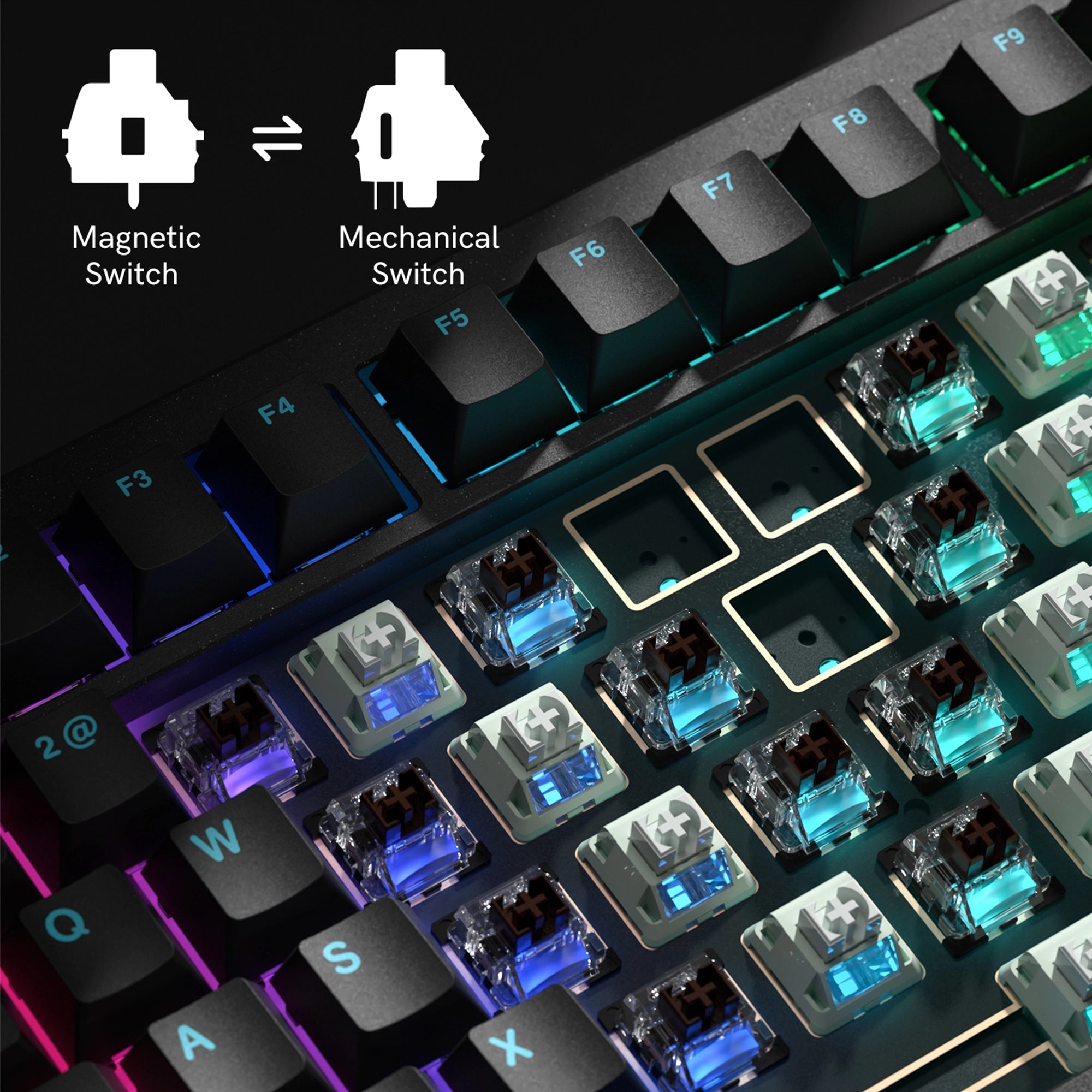 Womier SK75 TMR Wireless Magnetic Aluminum Gaming Keyboard - Womier Keyboard