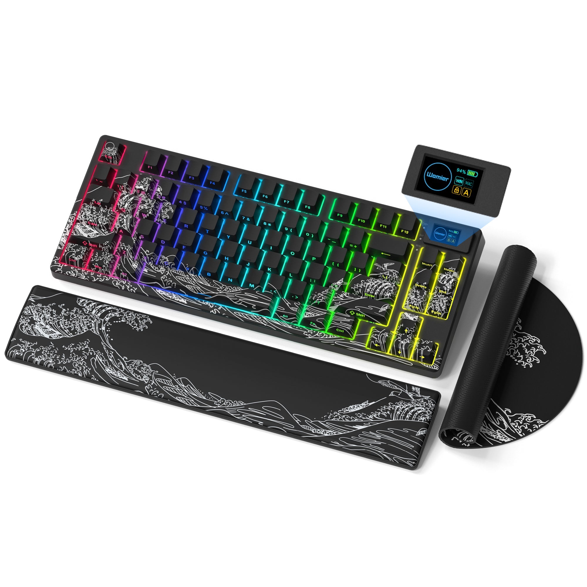 Womier SK80 Pro Themed 75% Wireless Mechanical Keyboard with Multimedia Display - Womier Keyboard