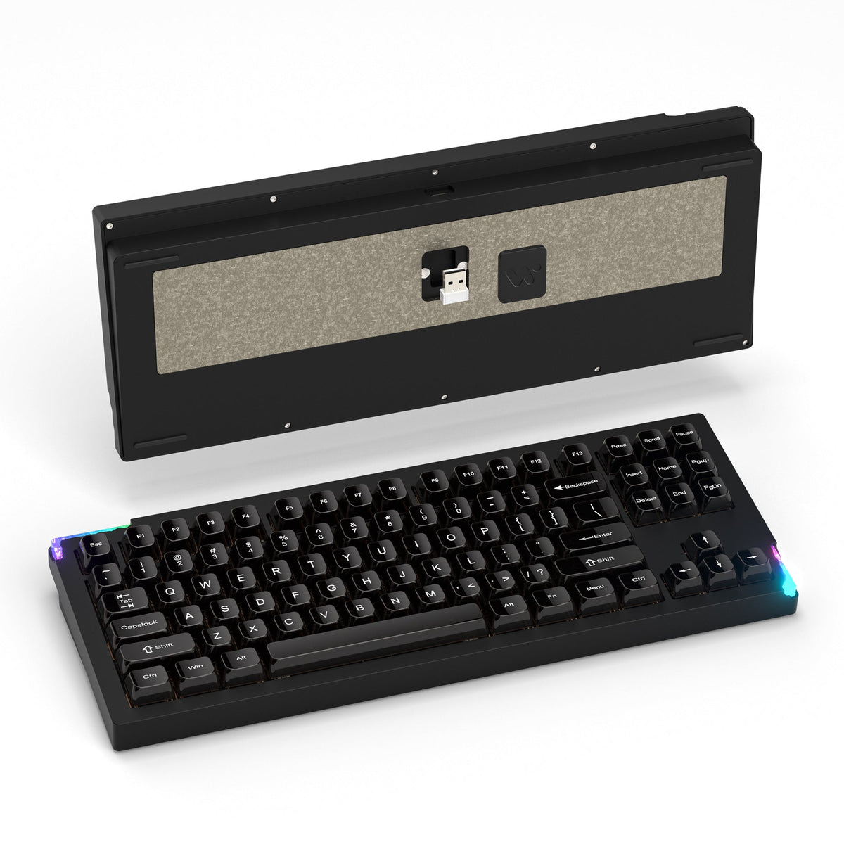 Womier Keyboard Womier SK87 TKL QMK/VIA Support Wireless Aluminum Custom Keyboard