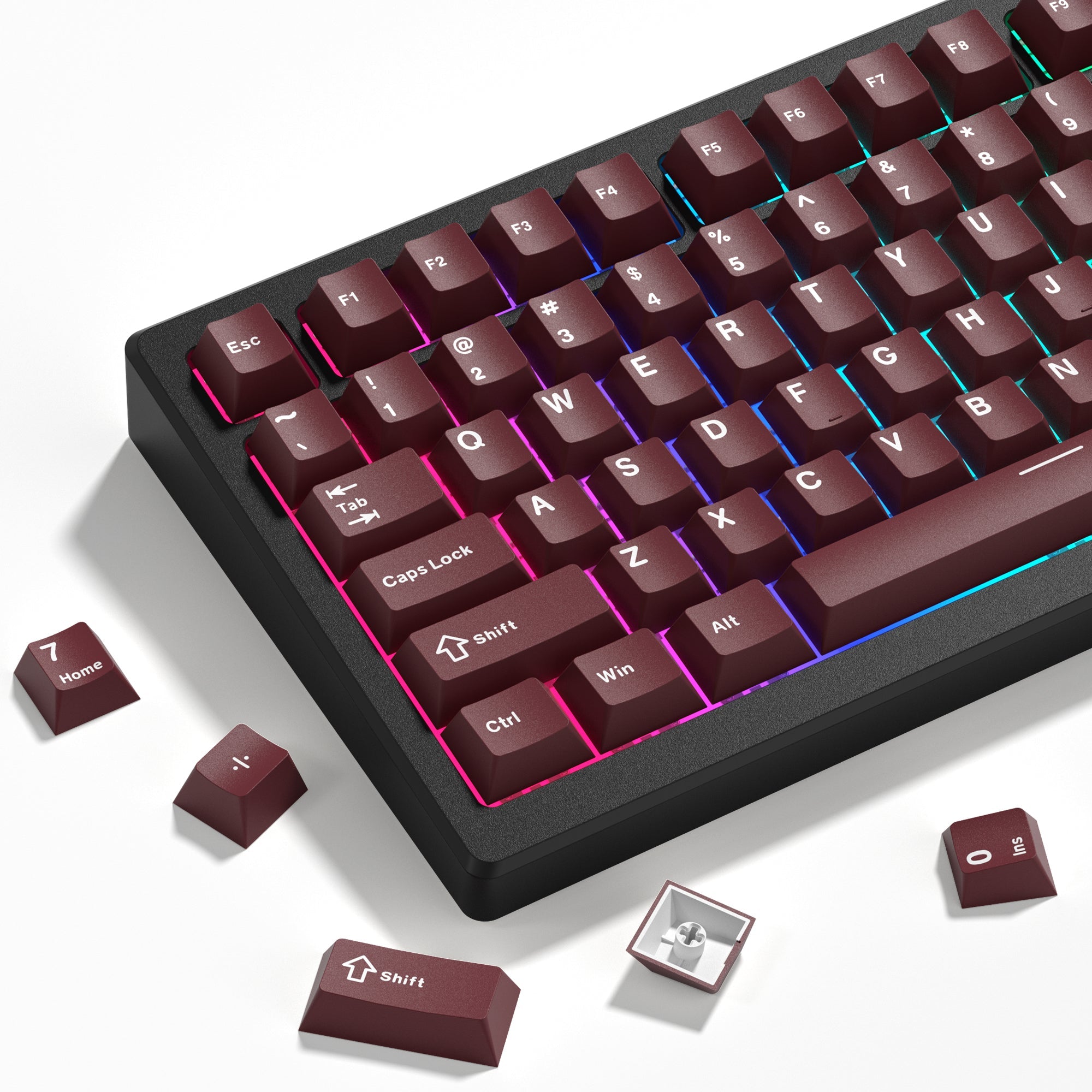Womier Solid Color Cherry Profile PBT Double - Shot Keycaps – 2 Color Options - Womier Keyboard