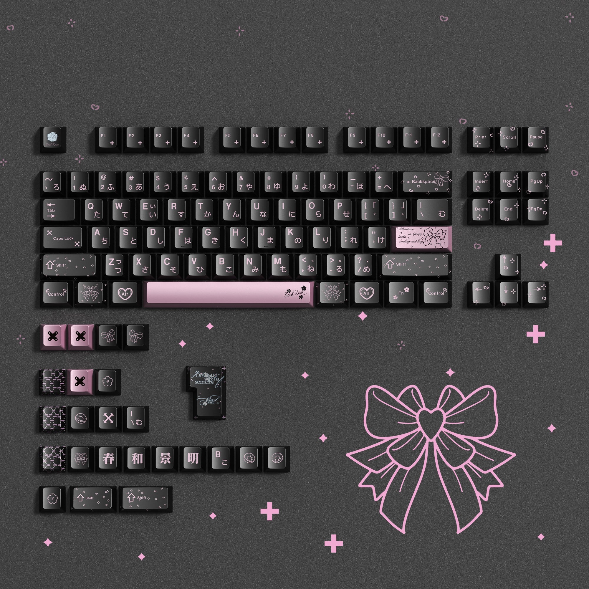 Womier Spring Scenery Cherry Profile PBT 112 Keycaps Set - Womier Keyboard
