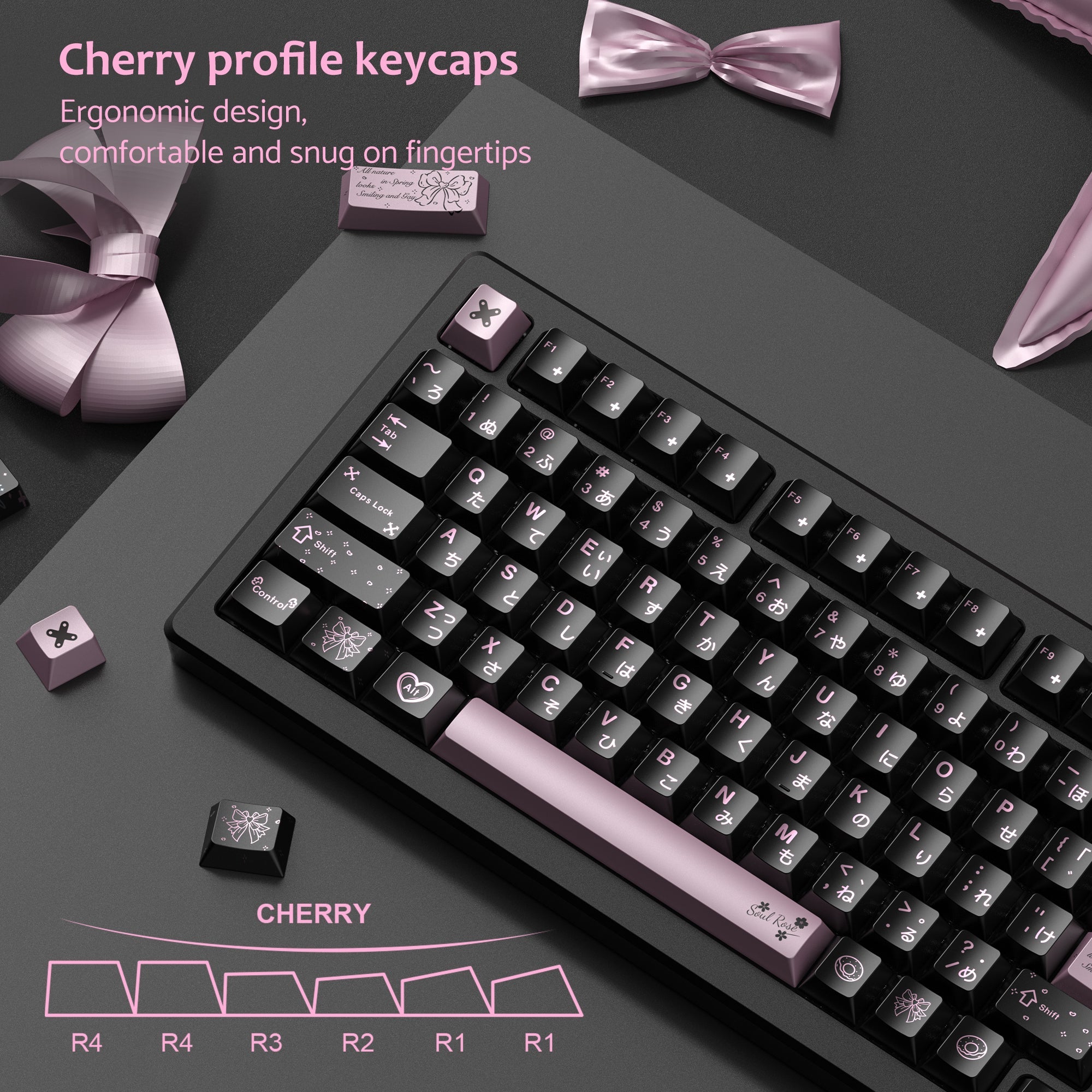Womier Spring Scenery Cherry Profile PBT 112 Keycaps Set - Womier Keyboard
