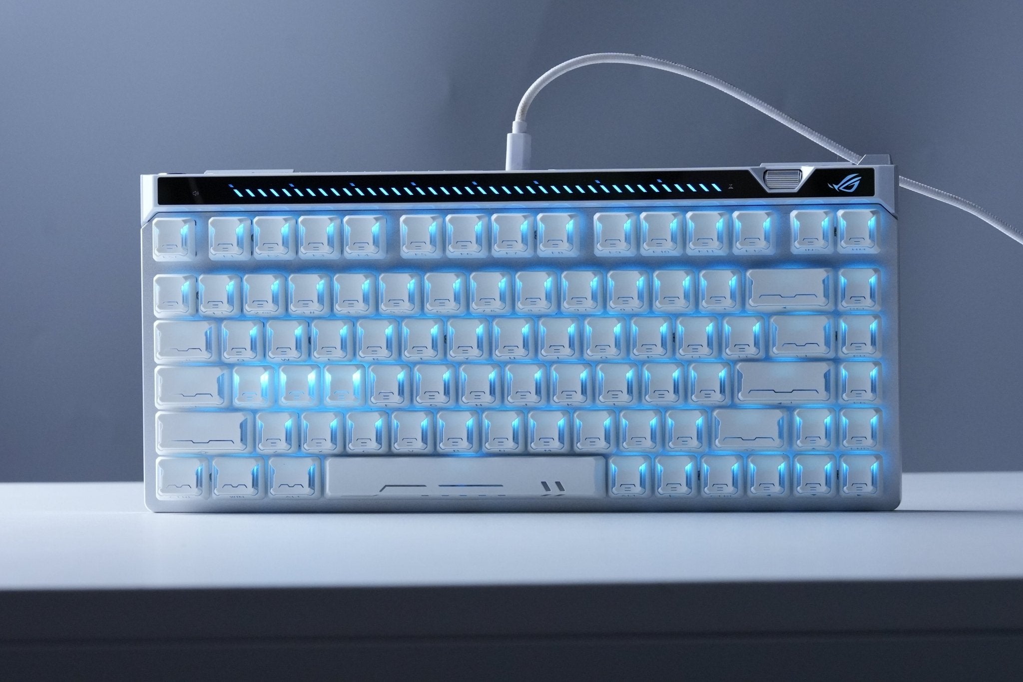 Womier Star Prism White-Blue Cherry Profile Shine-Through Keycap Set (136-Key) - Womier Keyboard